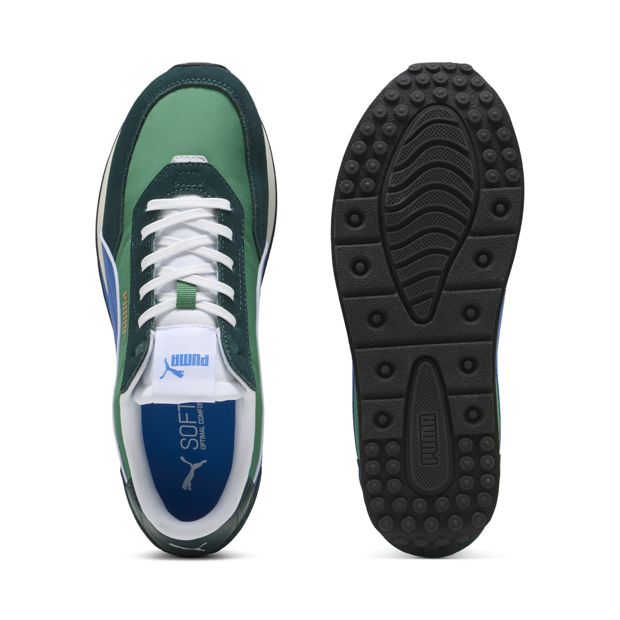 PUMA St Miler sneakers, Blauw/Groen, Maat 40 thumbnail 4