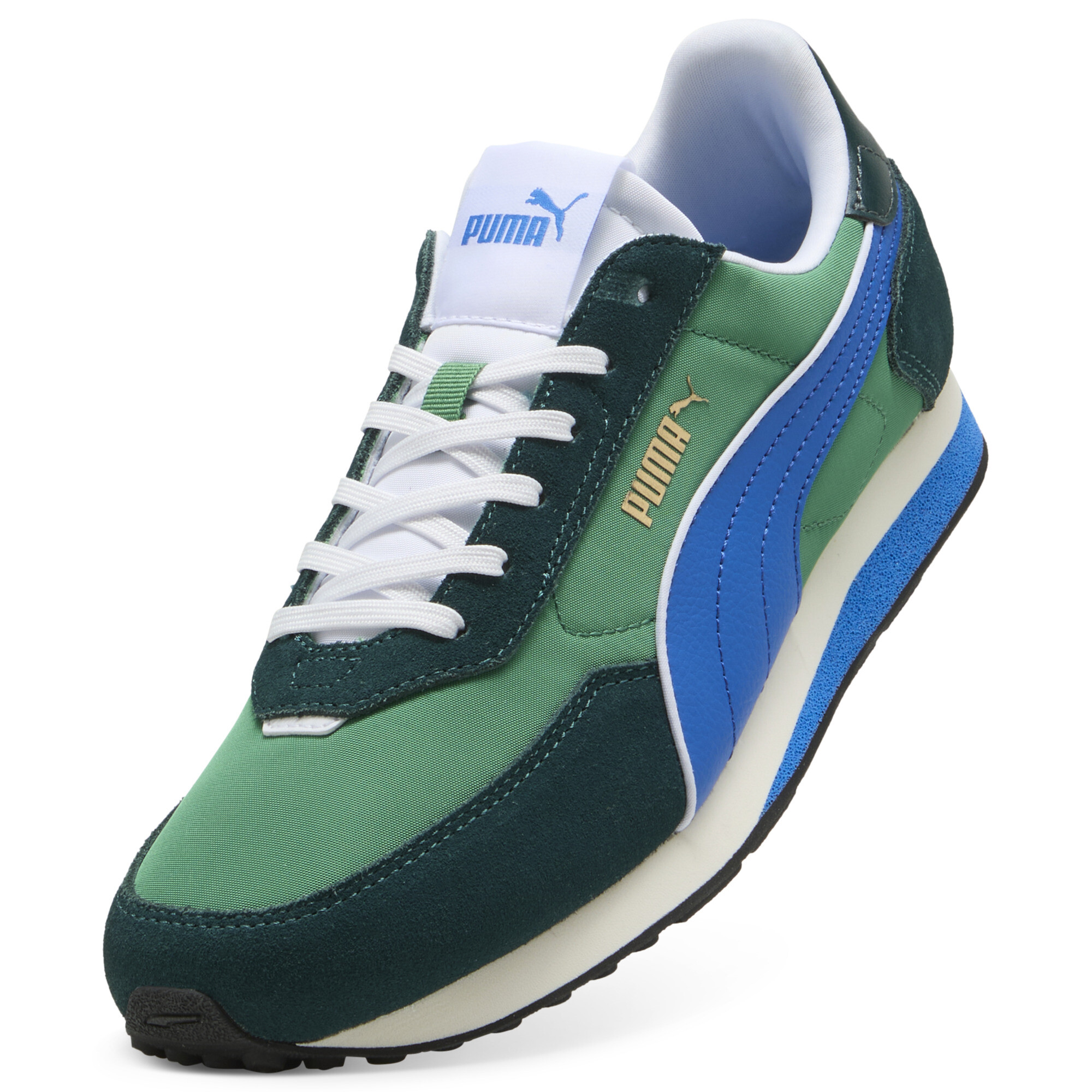 PUMA St Miler sneakers, Blauw/Groen, Maat 40 thumbnail 2