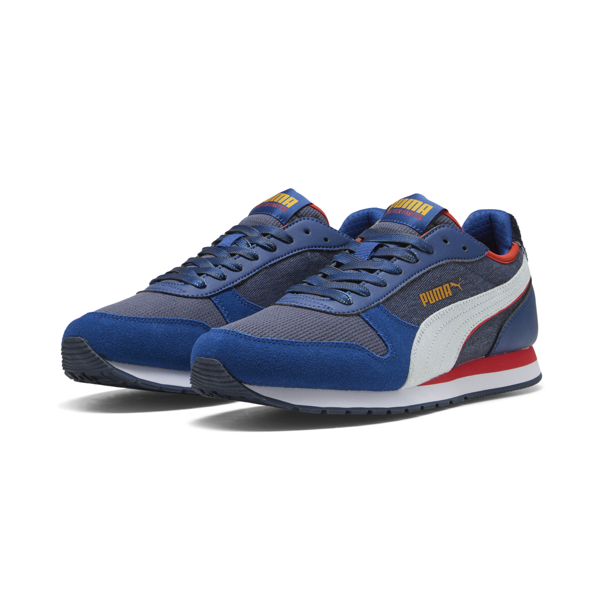 PUMA St Miler Retro Run-sneakers, Blauw/Wit, Maat 42,5 thumbnail 6