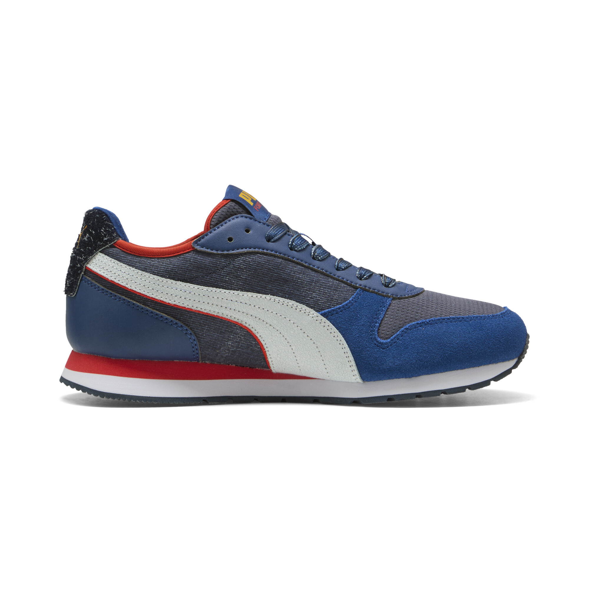 PUMA St Miler Retro Run-sneakers, Blauw/Wit, Maat 42,5 thumbnail 3