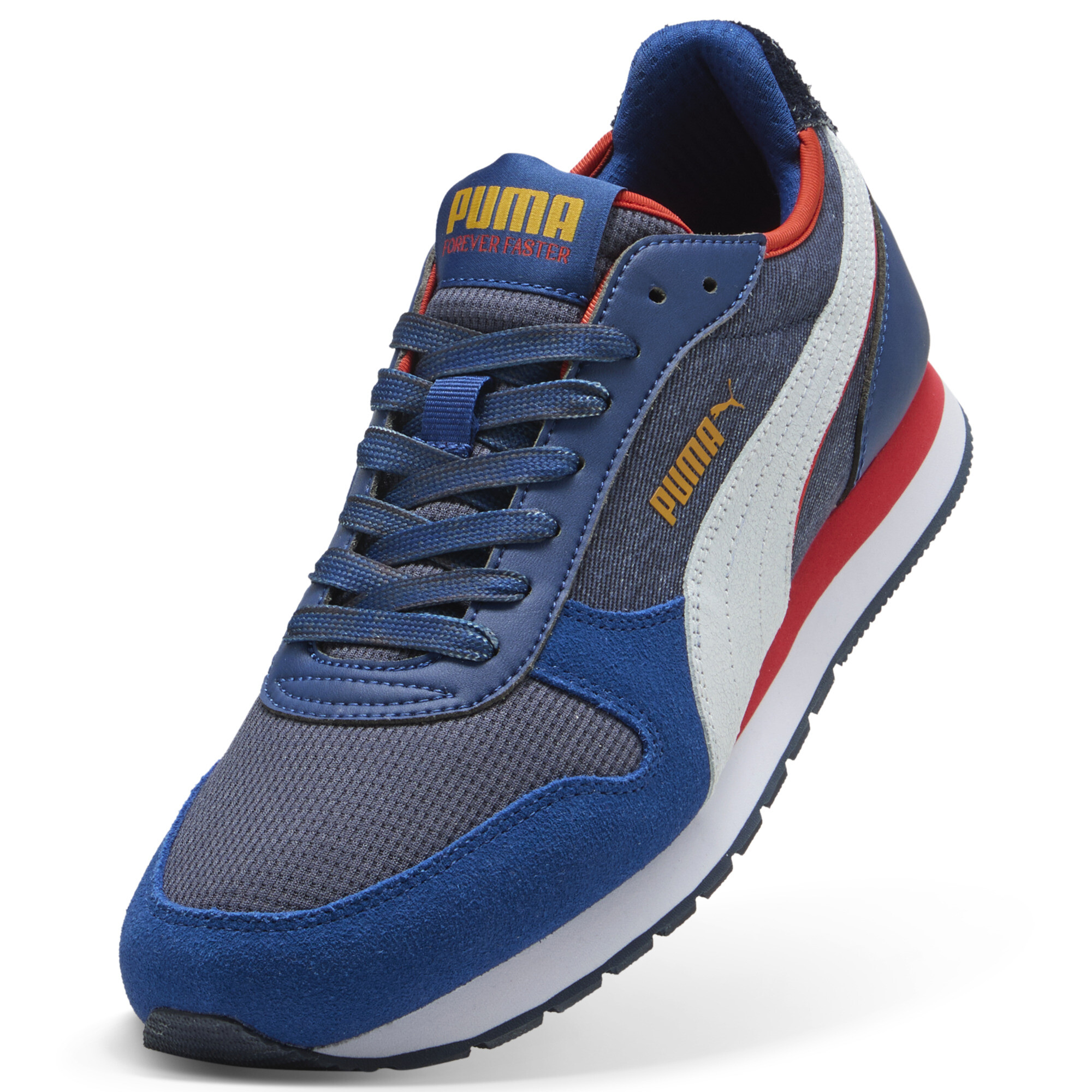 PUMA St Miler Retro Run-sneakers, Blauw/Wit, Maat 42,5 thumbnail 2