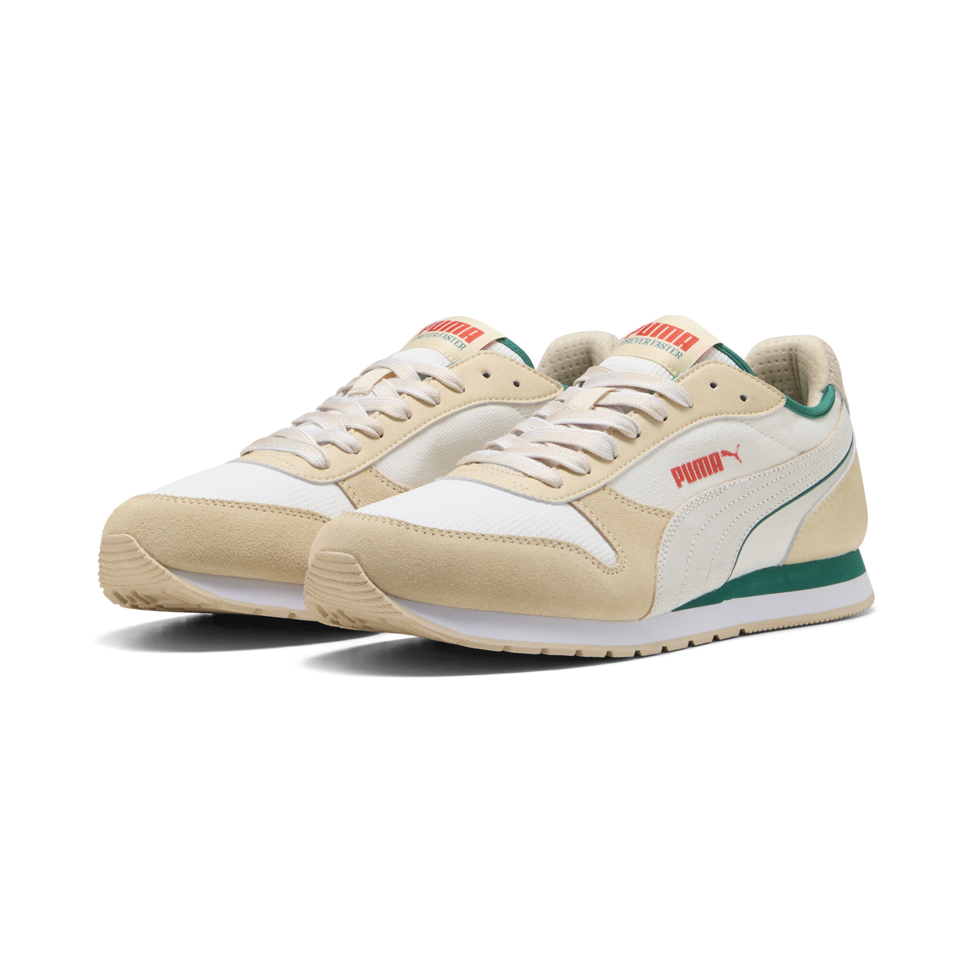 PUMA St Miler Retro Run-sneakers, Groen/Wit, Maat 40,5 thumbnail 6