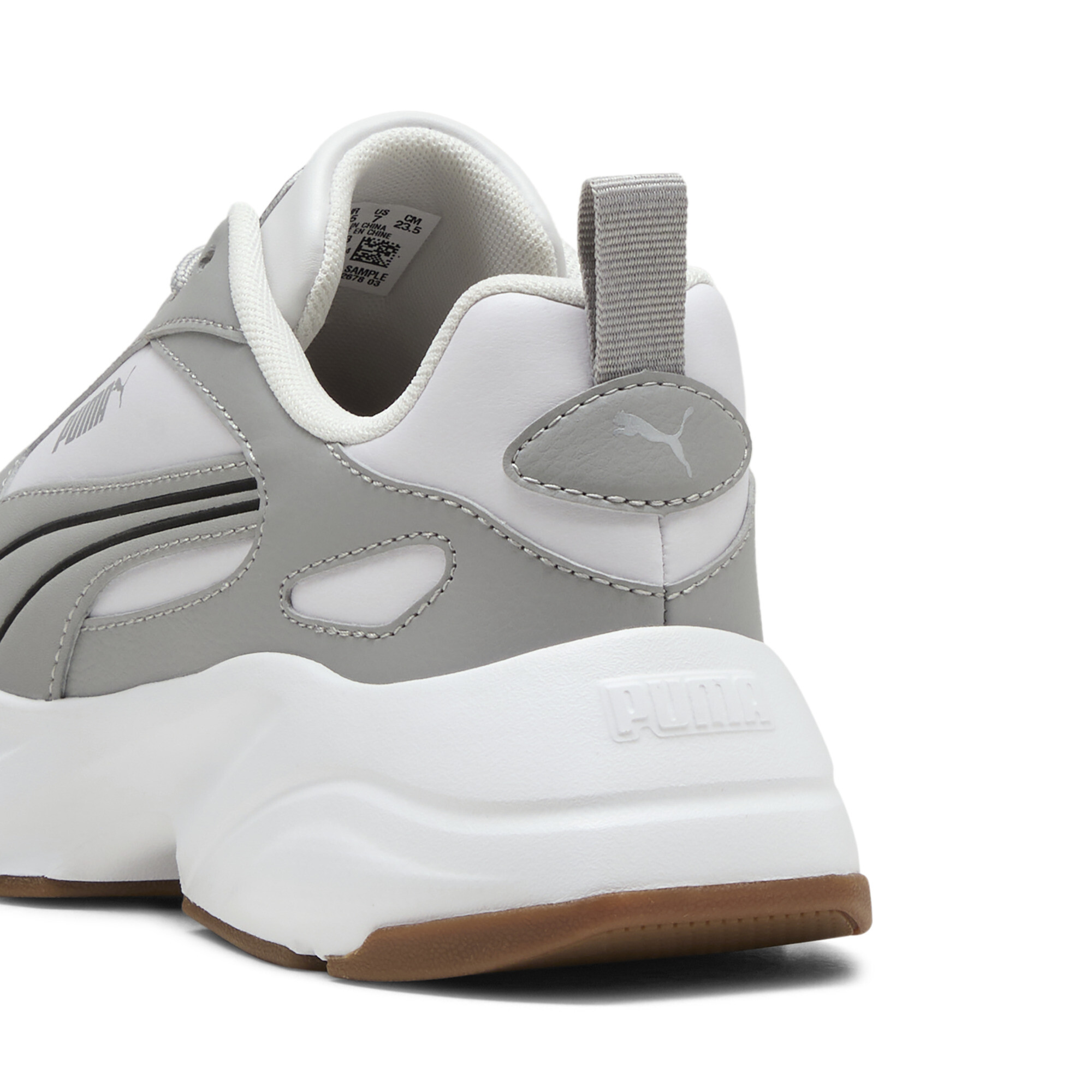 PUMA Cassia 2.0 sneakers voor Dames, Grijs/Wit, Maat 38 thumbnail 5