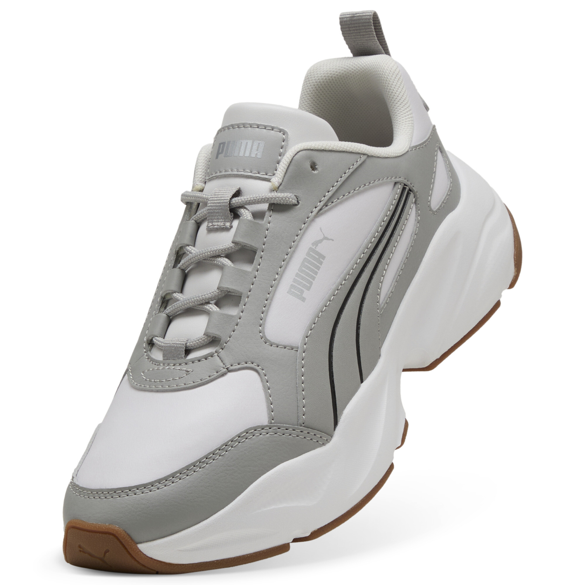 PUMA Cassia 2.0 sneakers voor Dames, Grijs/Wit, Maat 38 thumbnail 2