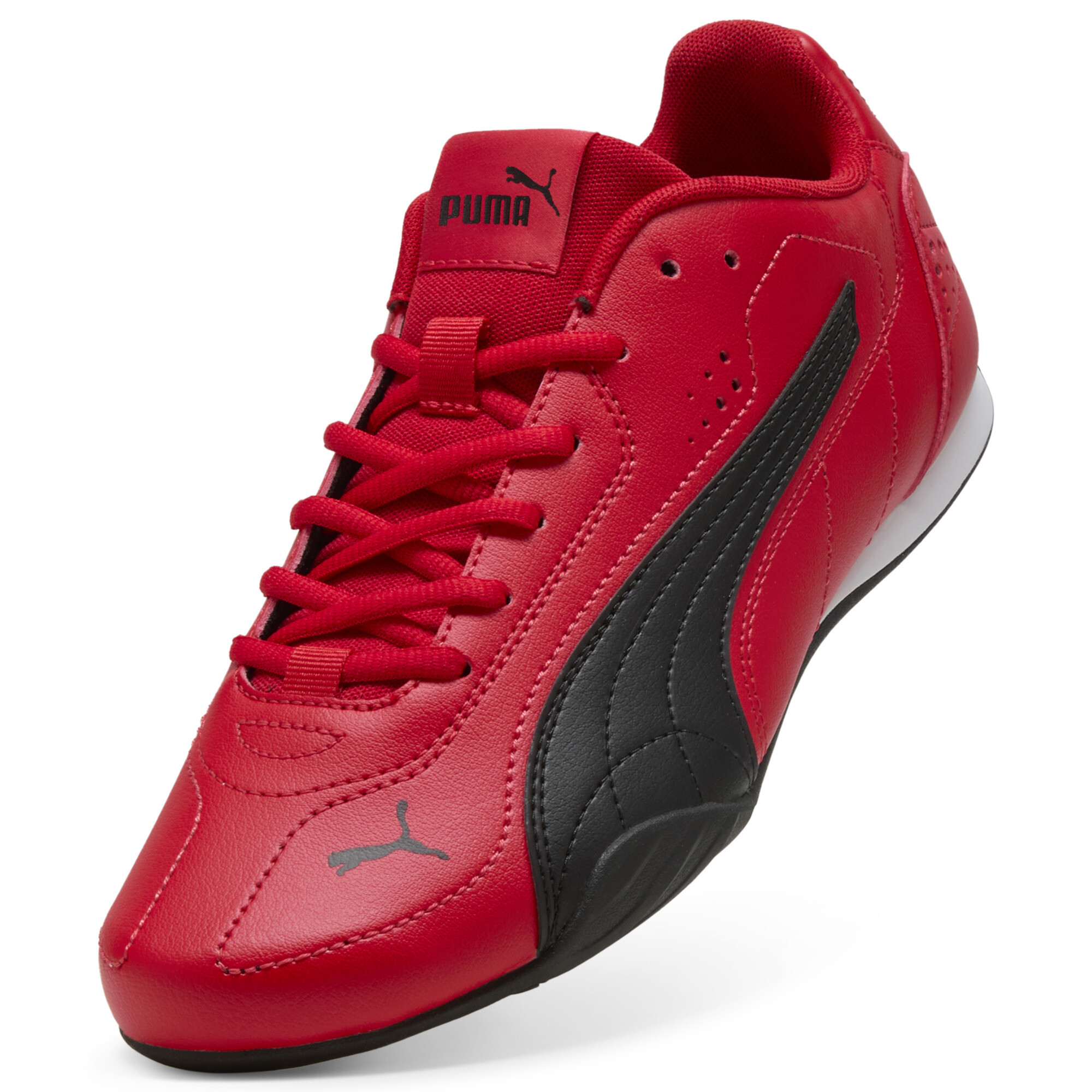 PUMA Meza sneakers uniseks, Zwart/Rood, Maat 37,5 thumbnail 2