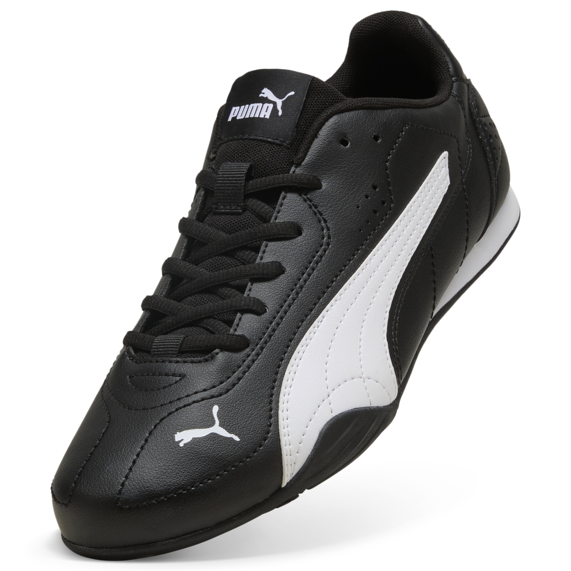 PUMA Meza sneakers uniseks, Zwart/Wit, Maat 36 thumbnail 2
