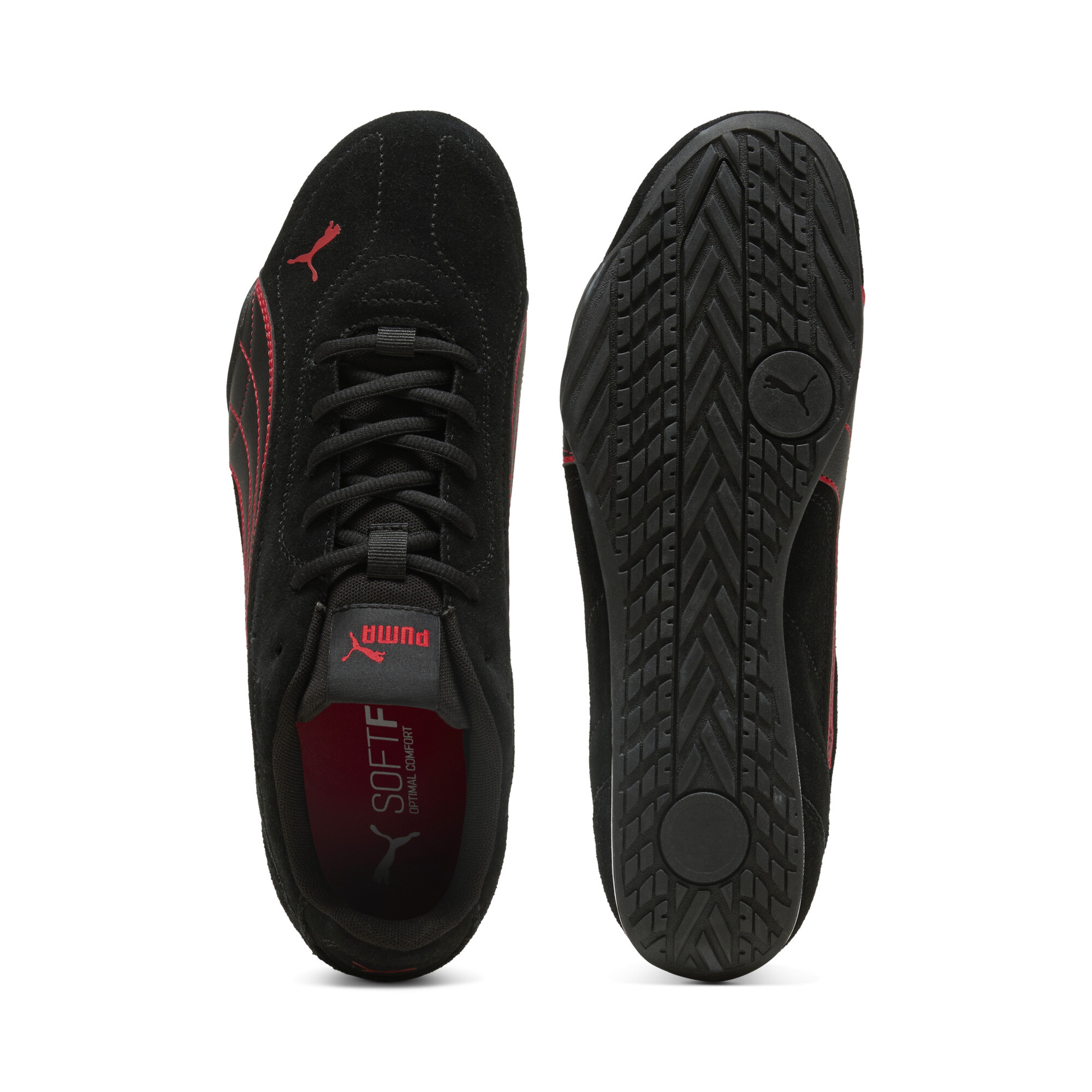 PUMA Catch sneakers, Zwart/Rood, Maat 43 thumbnail 4