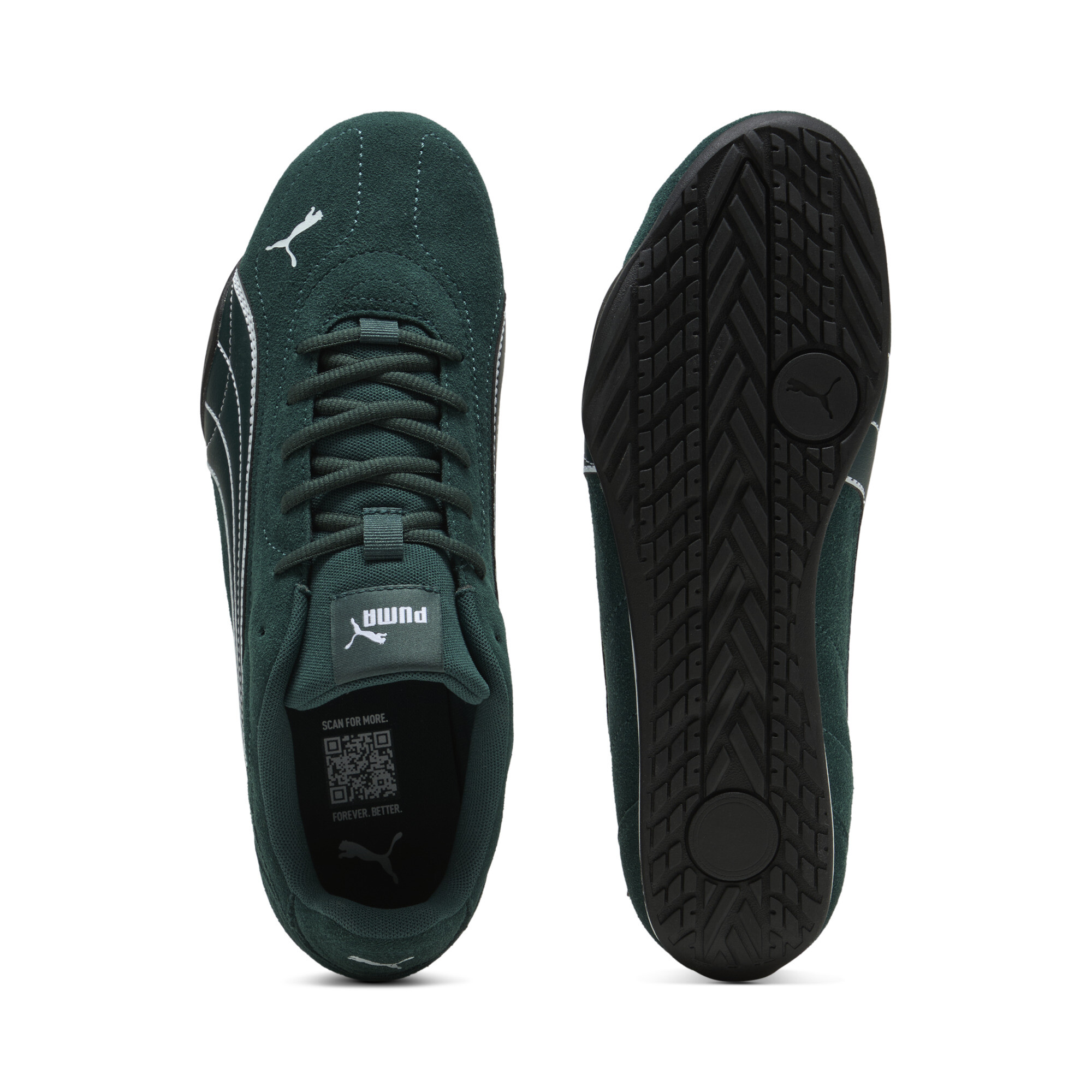 PUMA Catch sneakers, Groen/Zwart/Wit, Maat 46 thumbnail 4