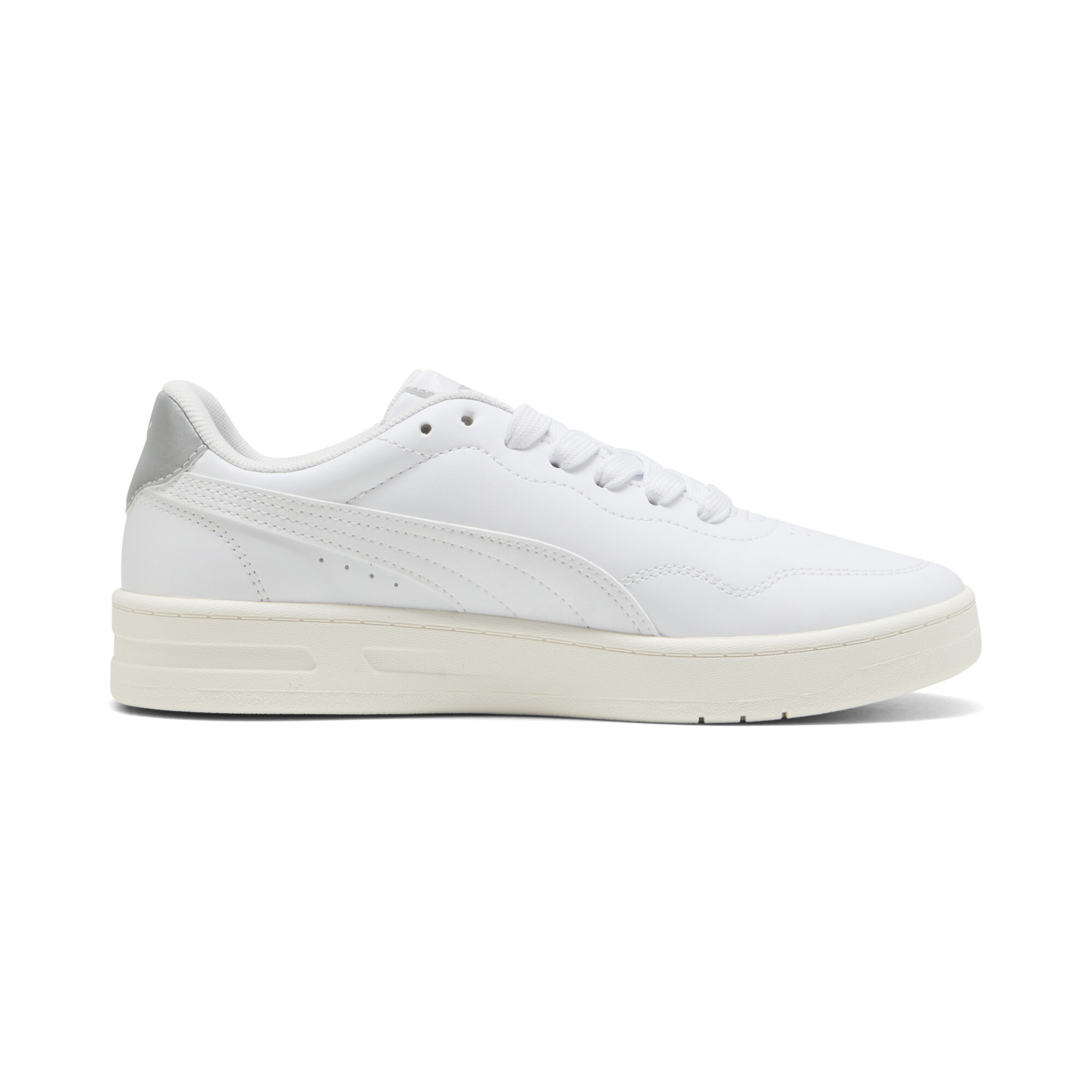 PUMA Court Lally Day Night sneakers voor Dames, Wit/Zilver, Maat 37,5 thumbnail 3
