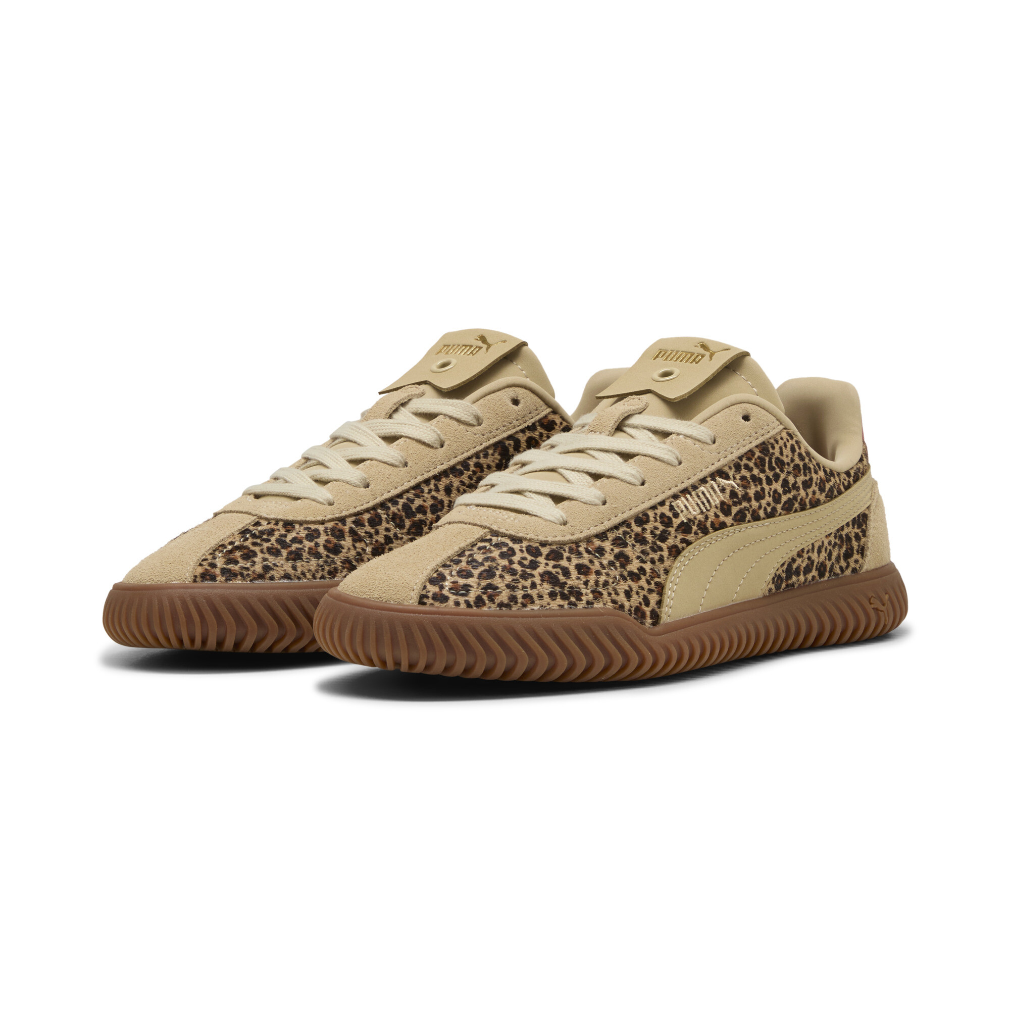Puma Club Kayzer Animal Flair voor Dames, Roze/Zwart/Goud, Maat 37,5 thumbnail 6