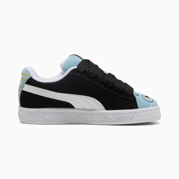 Suede XL Moody Cat Sneakers Kids, PUMA Black-PUMA White-Aqua, large-MEX