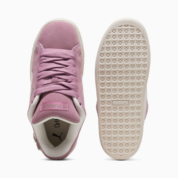 Bowtique Suede XL Sneakers Youth, Poised Pink-Frosted Ivory, large-MEX
