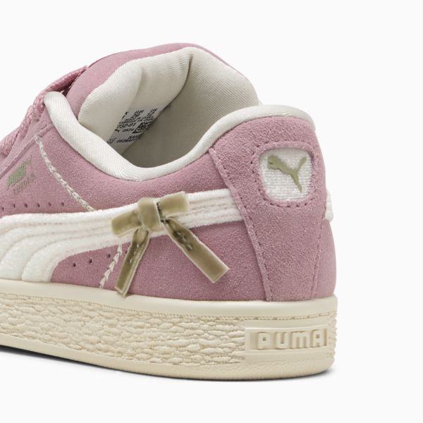 Bowtique Suede XL Sneakers Kids, Poised Pink-Frosted Ivory, large-MEX