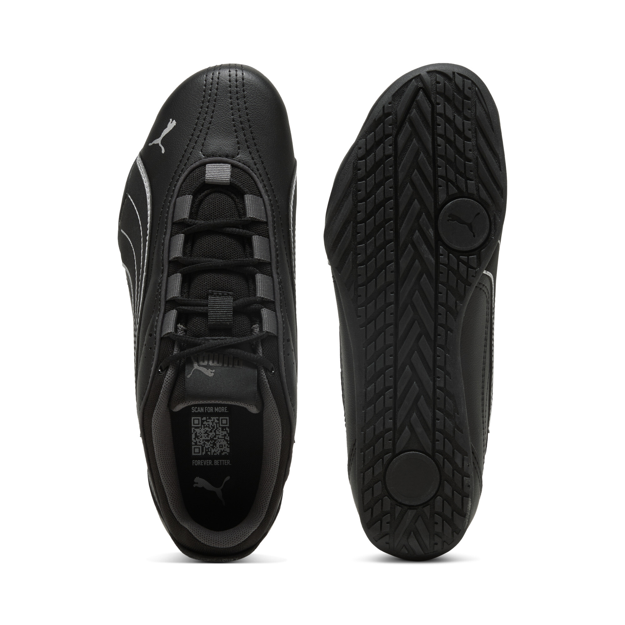 PUMA Catch Soleil sneakers voor Dames, Zwart/Zilver, Maat 41 thumbnail 4