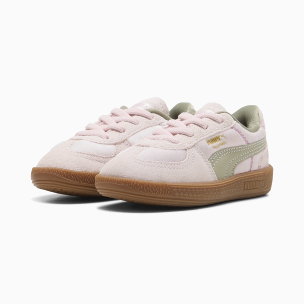 Bowtique Palermo Sneakers Toddler, Jasmine Flower-Lux Army, large-ZAF