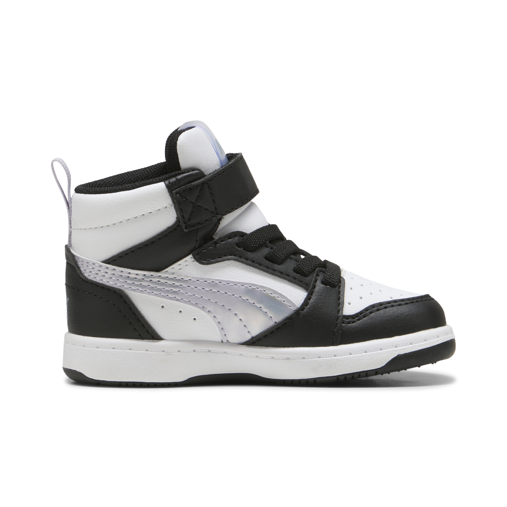 PUMA Rebound V6 Mid Space Belle sneakers voor Dames, Zwart/Wit, Maat 22 thumbnail 3