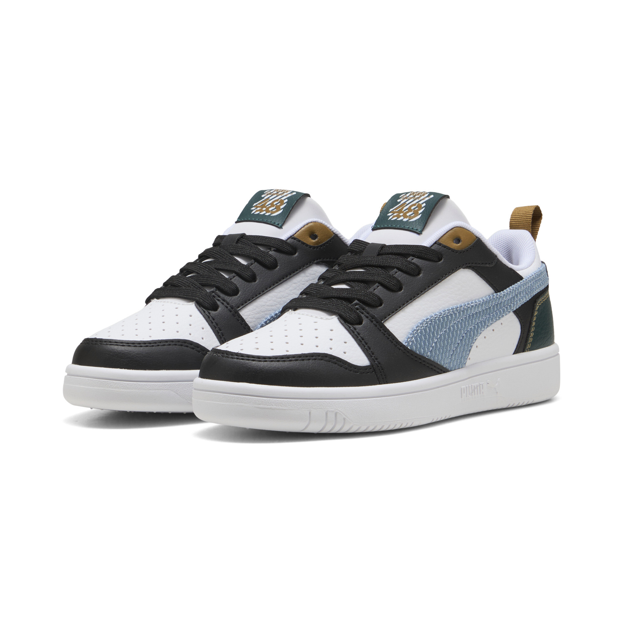 PUMA Rebound V6 Low Run Fun sneakers, Groen/Zwart, Maat 37,5 thumbnail 6