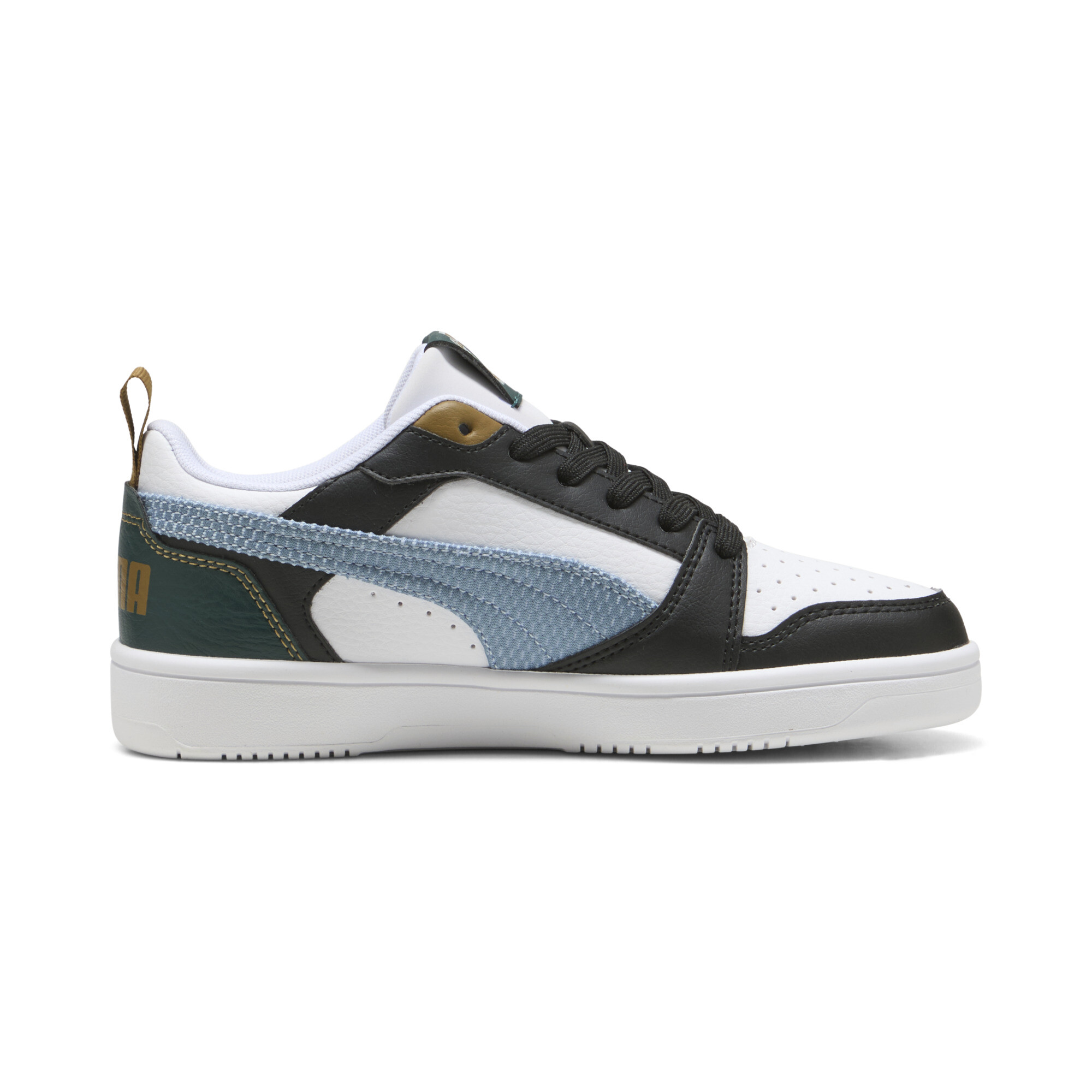 PUMA Rebound V6 Low Run Fun sneakers, Groen/Zwart, Maat 37,5 thumbnail 3