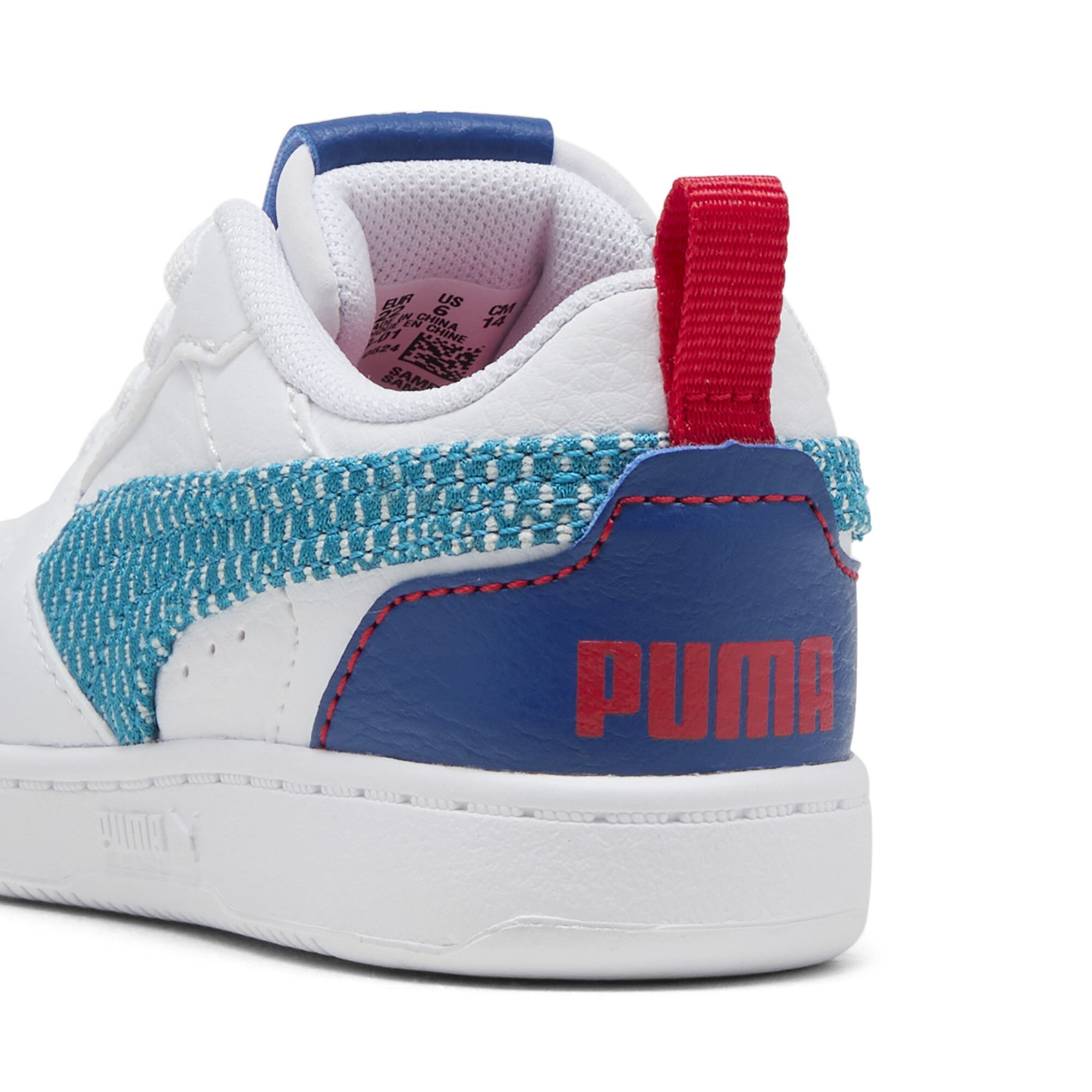 PUMA Rebound V6 Low Run Fun Sneakers, Blauw/Wit, Maat 22 thumbnail 5