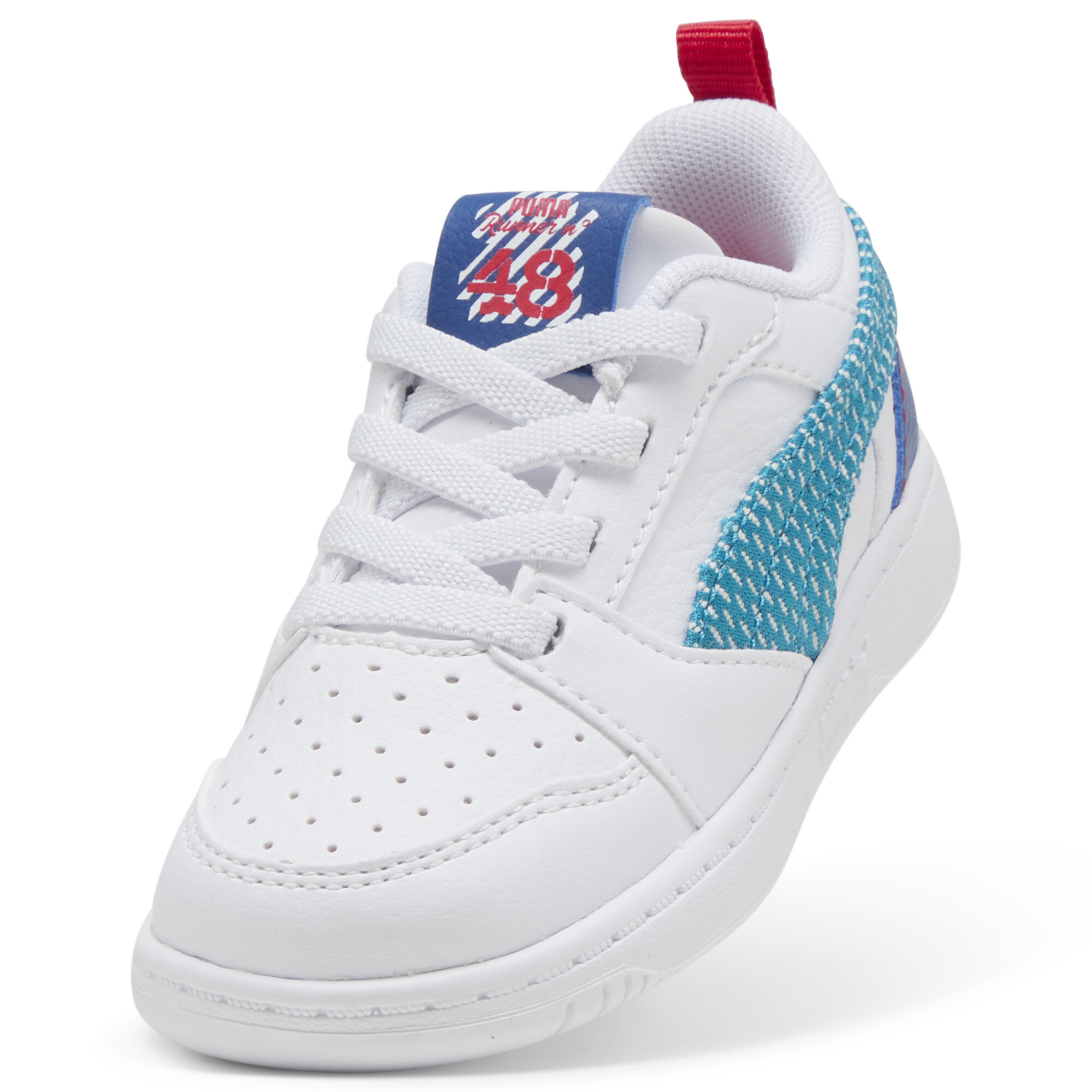 PUMA Rebound V6 Low Run Fun Sneakers, Blauw/Wit, Maat 22 thumbnail 2