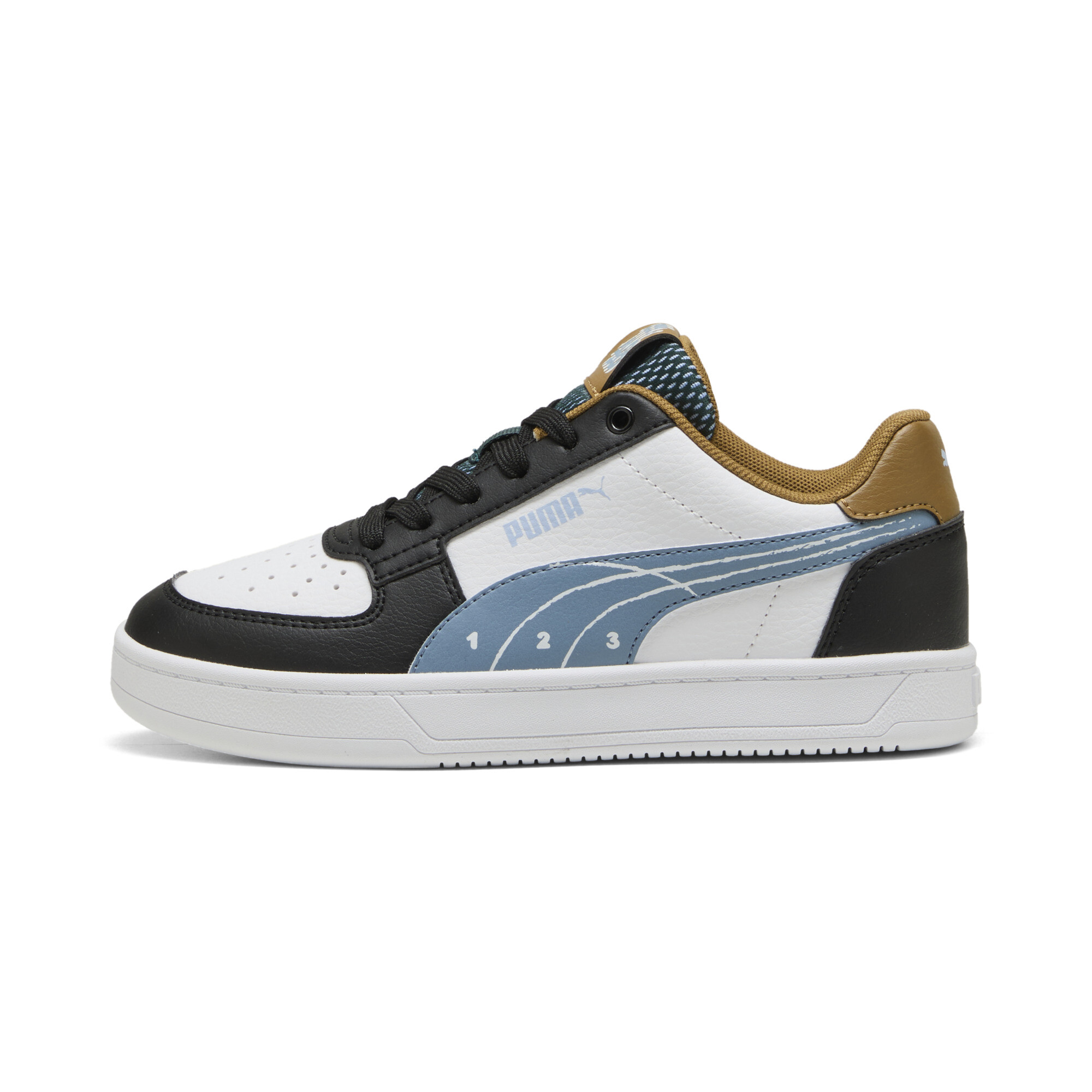 Puma Caven 2.0 Run Fun Sneakers Teenager Schuhe Für Für Kinder | Mit Colorful | Black/Cool Blue/White | Größe: 38
