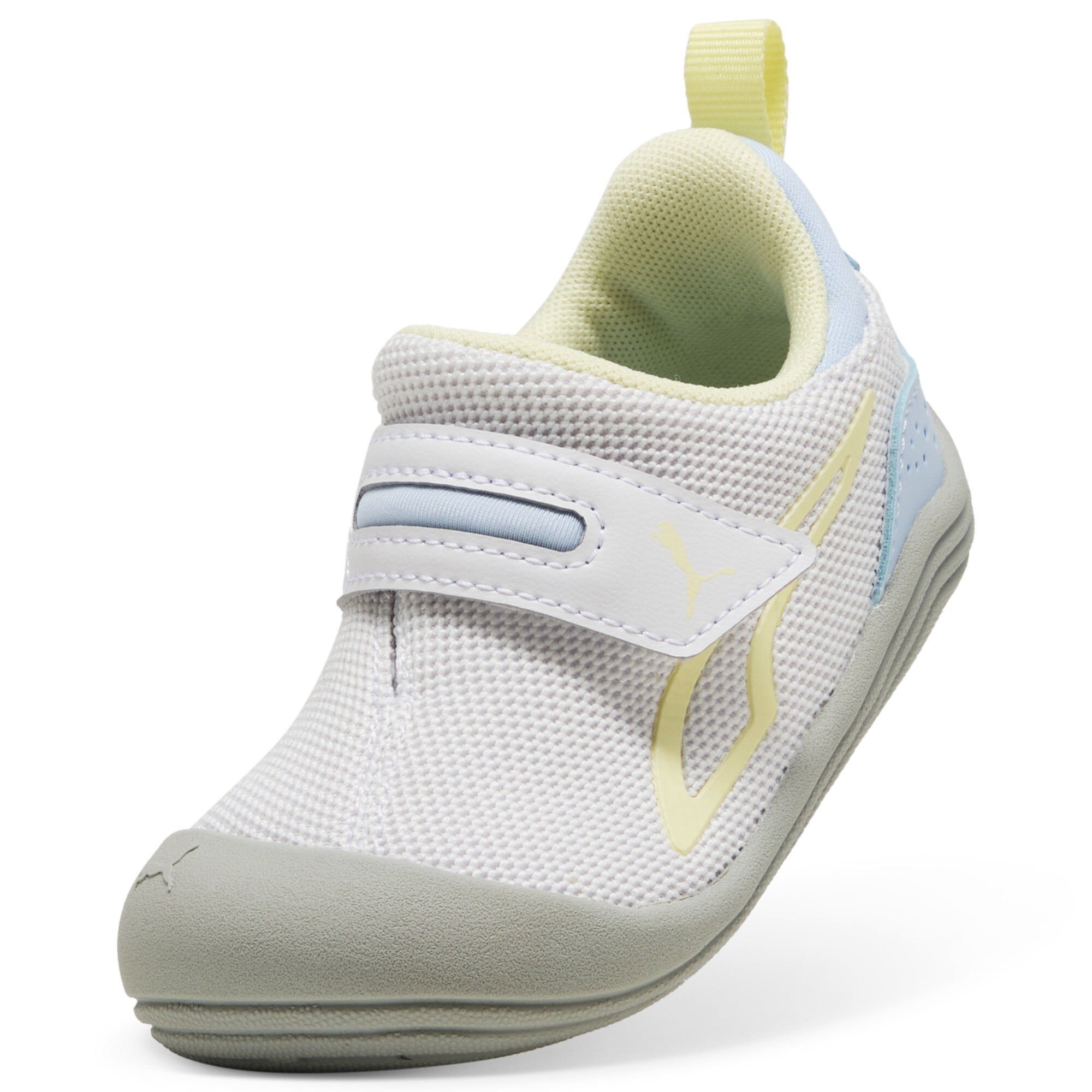 PUMA Kitten Mesh V sneakers, Grijs/Goud, Maat 25 thumbnail 3