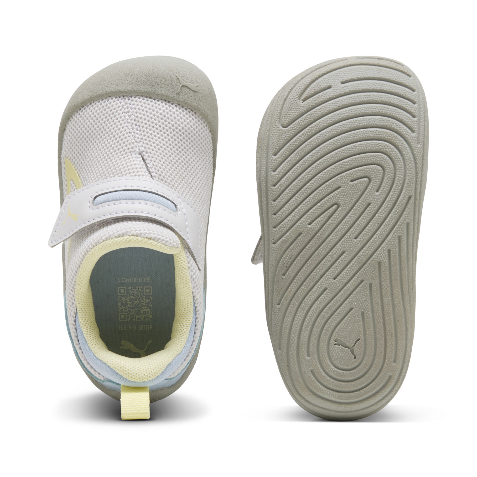 PUMA Kitten Mesh V sneakers, Grijs/Goud, Maat 25 thumbnail 5