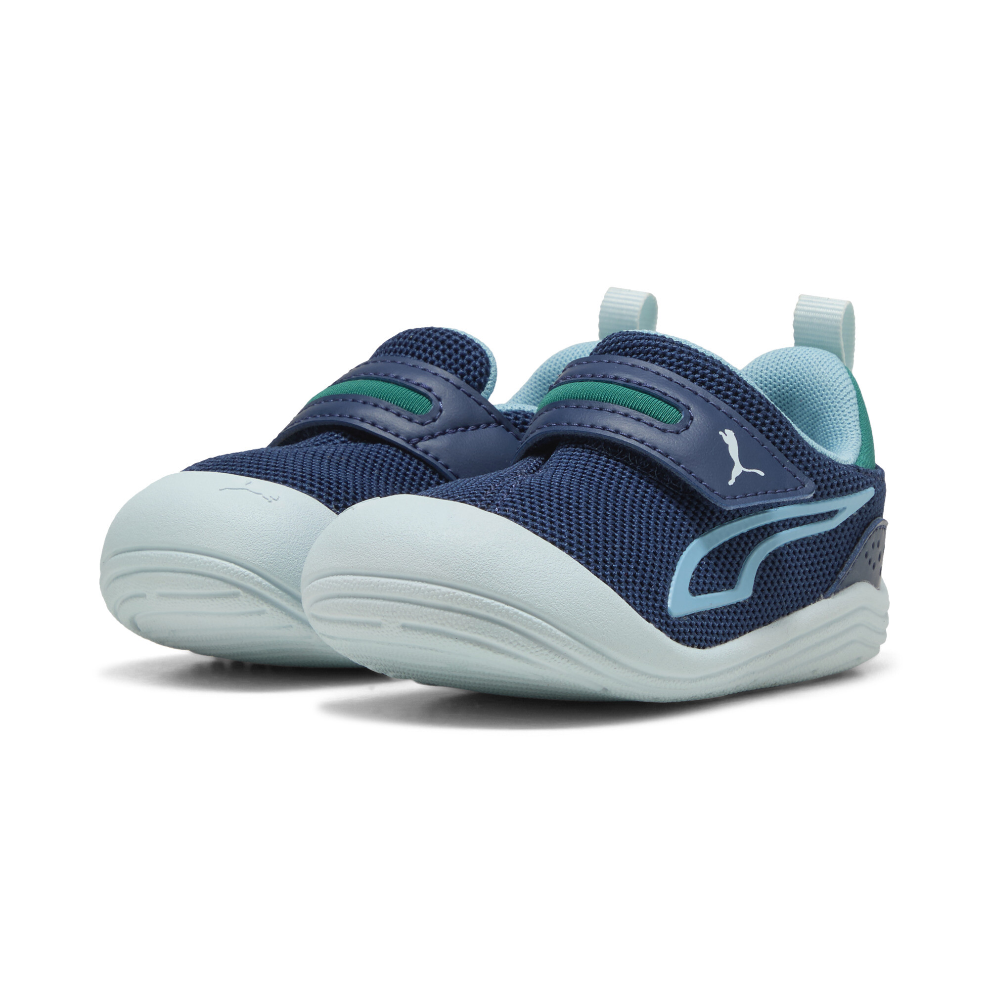 PUMA Kitten Mesh V sneakers, Blauw/Groen, Maat 22 thumbnail 7
