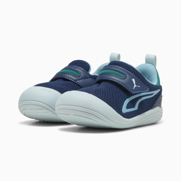 Kitten Mesh V Sneakers Toddlers, Persian Blue-Aqua-Wild Green, large-ZAF