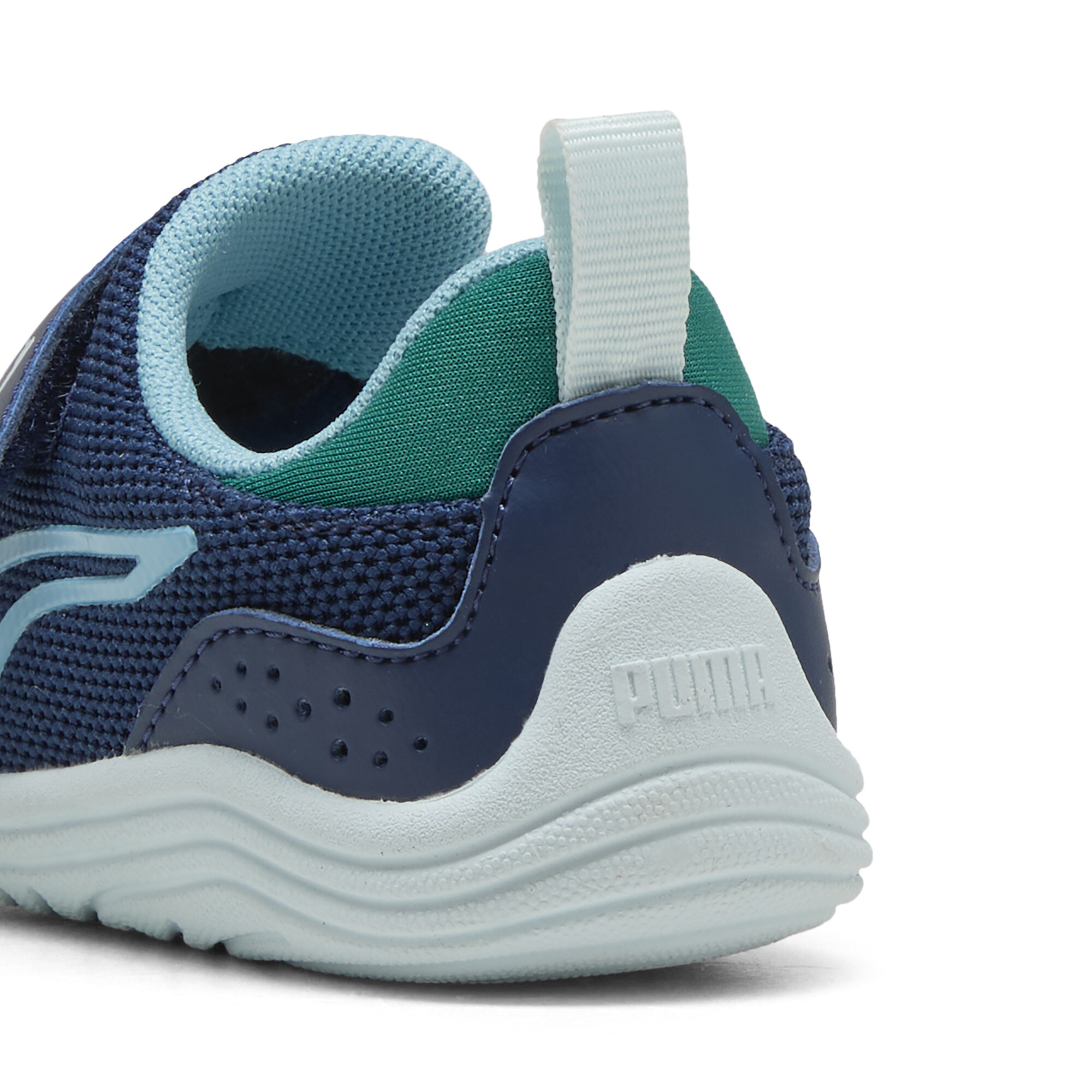 PUMA Kitten Mesh V sneakers, Blauw/Groen, Maat 22 thumbnail 6