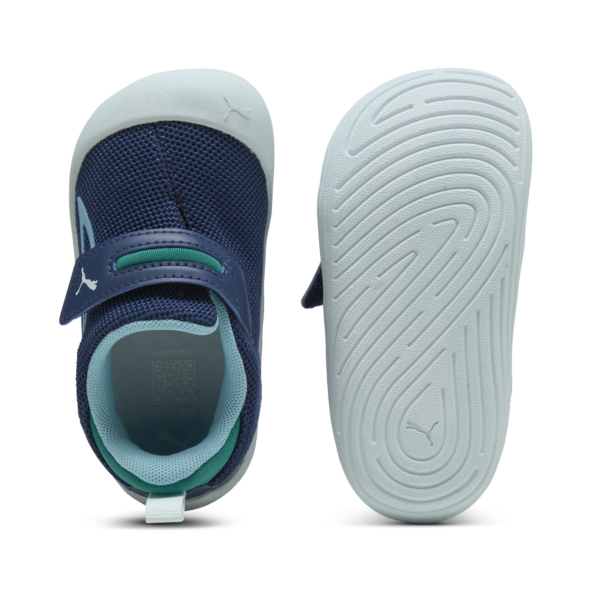 PUMA Kitten Mesh V sneakers, Blauw/Groen, Maat 22 thumbnail 5