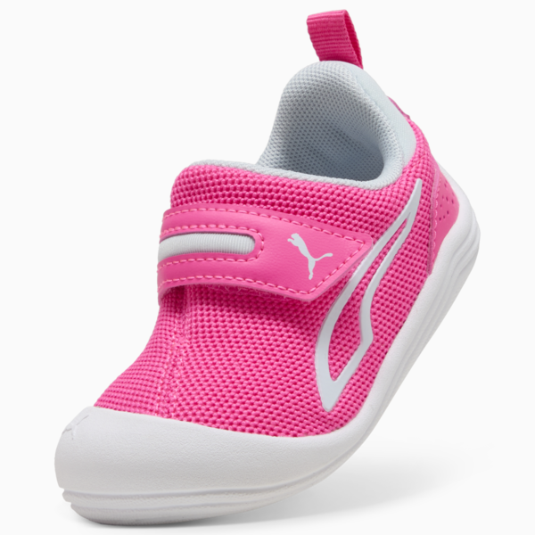 Kitten Mesh V Sneakers Toddlers, Fluro Pink Pes-Sea Glass, large-ZAF