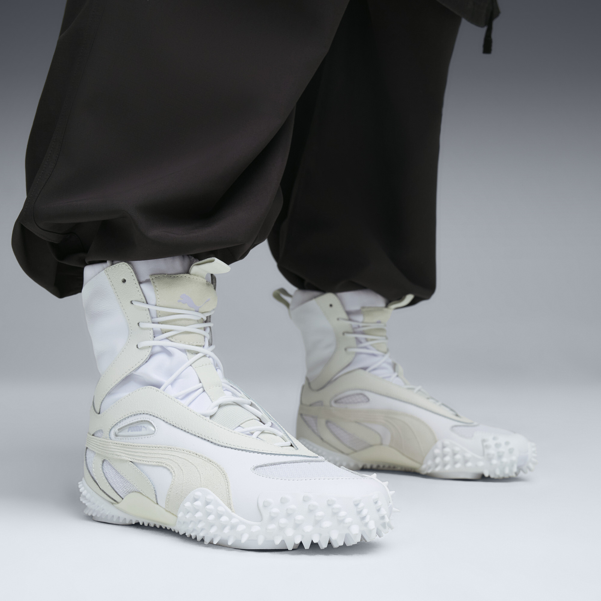 PUMA Mostro mid-boots voor Dames, Wit, Maat 38 thumbnail 8