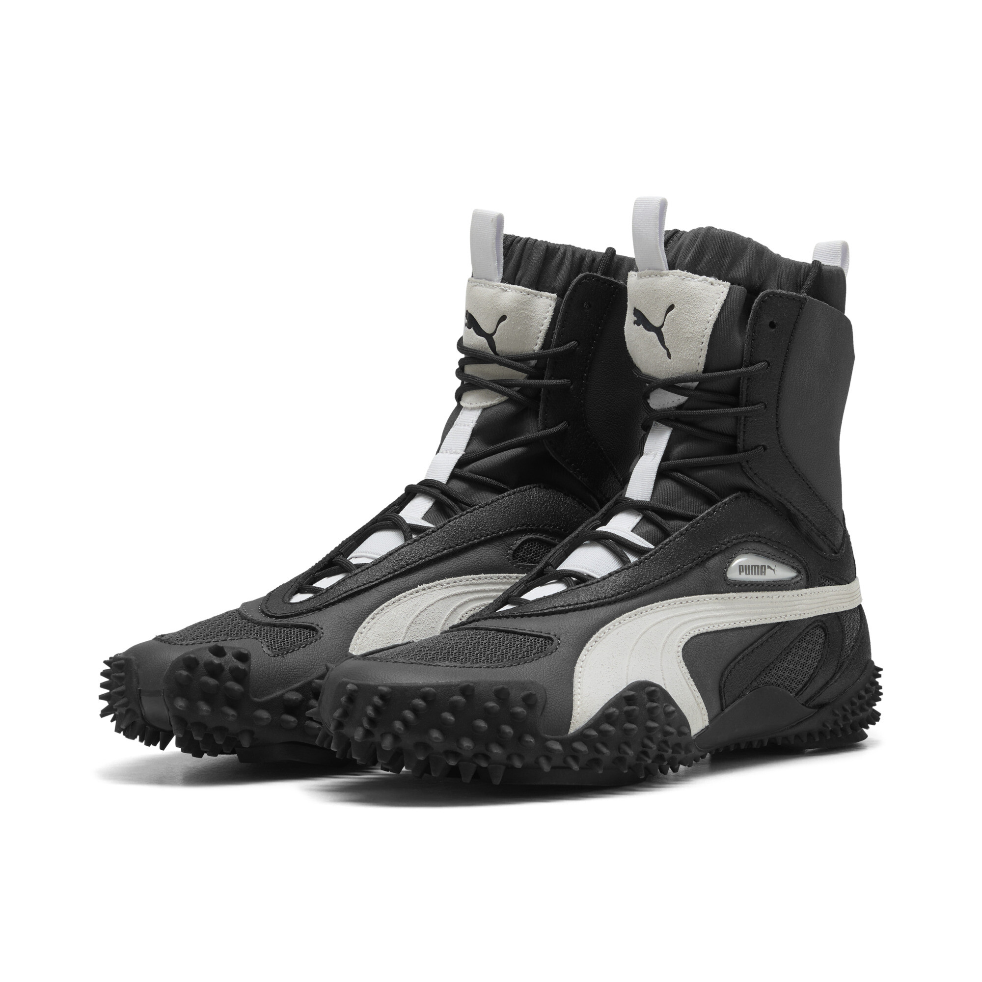 PUMA Mostro mid-boots voor Dames, Zwart/Wit, Maat 36 thumbnail 6