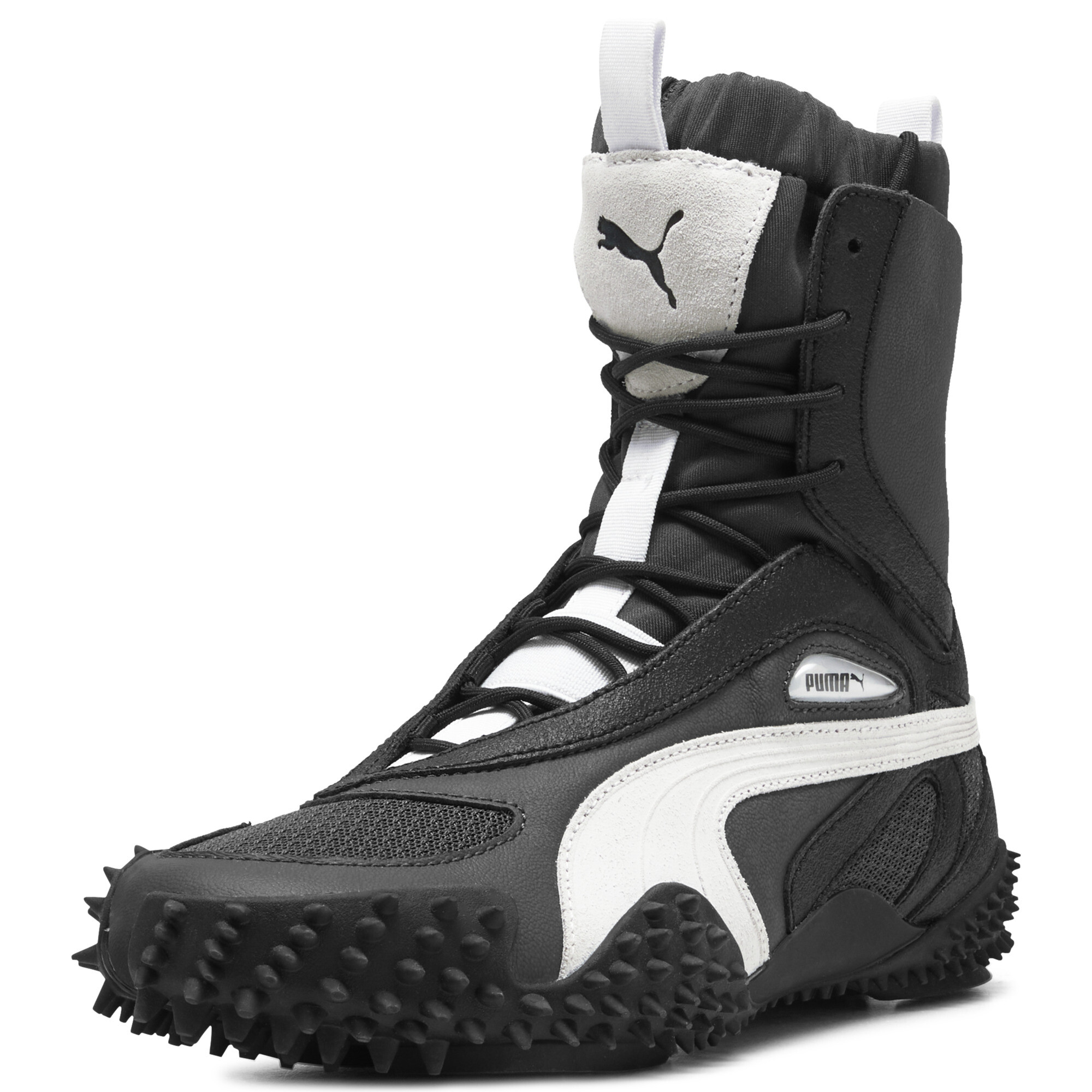 PUMA Mostro mid-boots voor Dames, Zwart/Wit, Maat 36 thumbnail 2