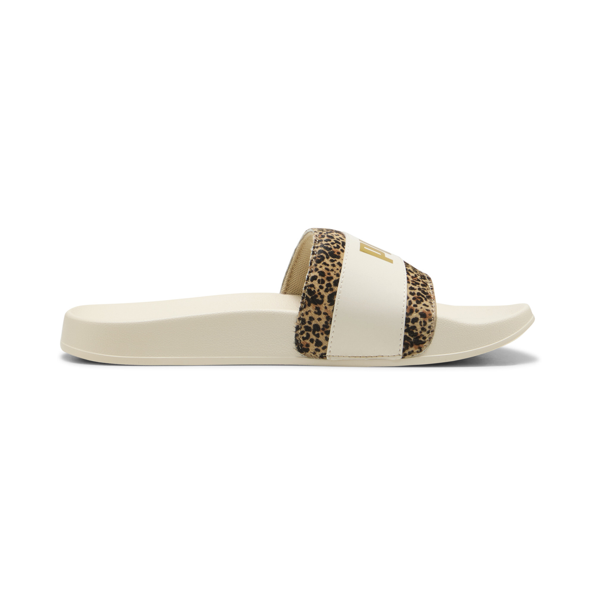 PUMA Leadcat 2.0 Animal Flair badslippers voor Dames, Goud, Maat 39 thumbnail 3