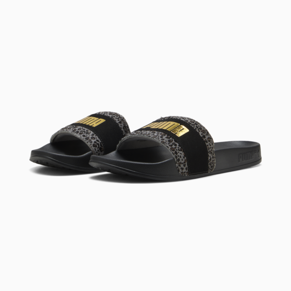 Sandalias Leadcat 2.0 Animal Flair para mujer, PUMA Black-PUMA Gold, large-MEX