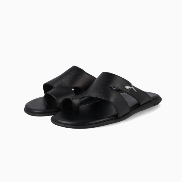 Sporty Magnet TW Slides Men, PUMA Black-PUMA Black-Puma Aged Silver, large-ZAF