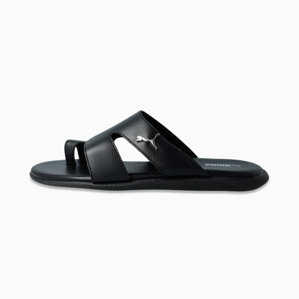 Sporty Magnet TW Slides Men, PUMA Black-PUMA Black-Puma Aged Silver, large-ZAF