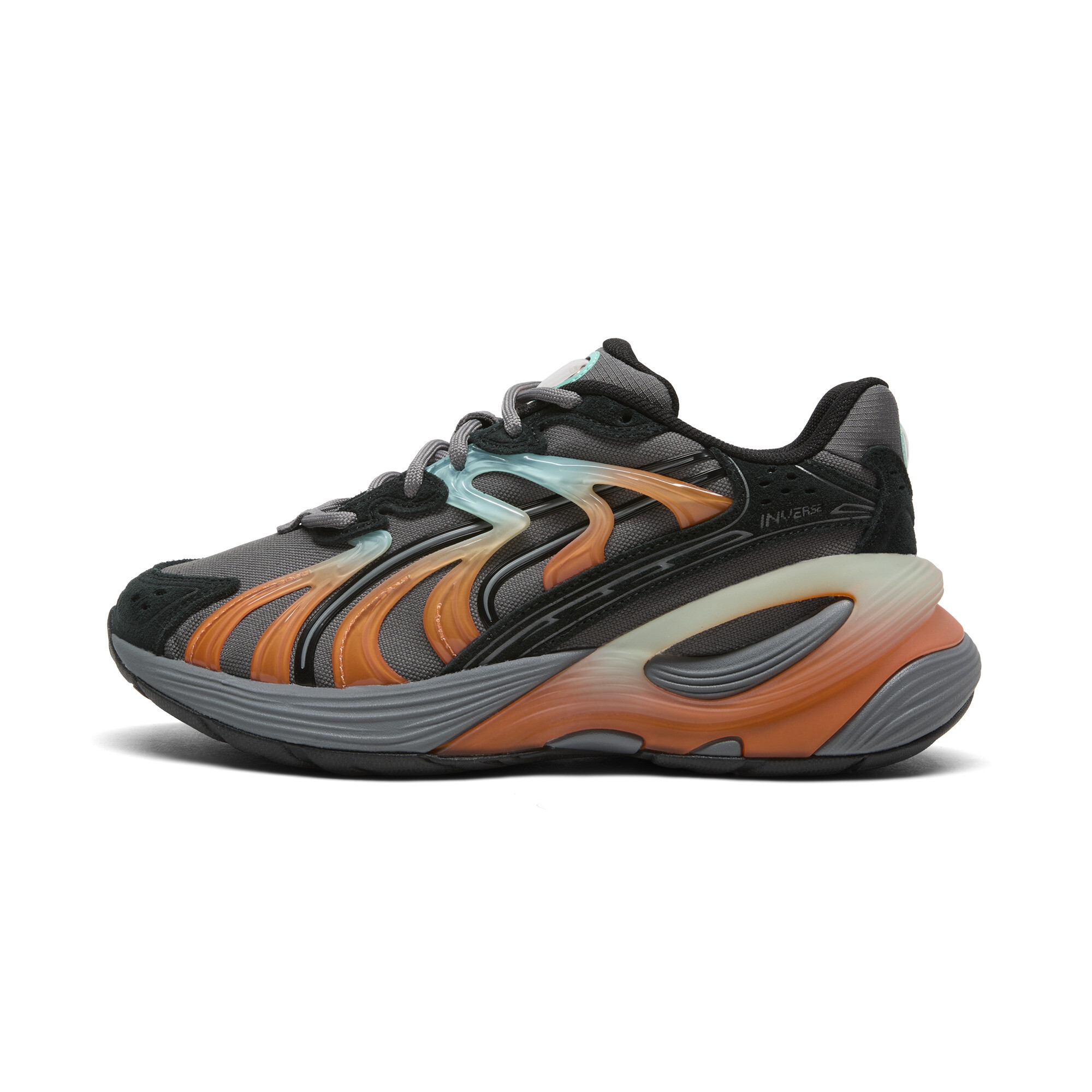 Puma Inverse Fission Jr Shoes In Gray