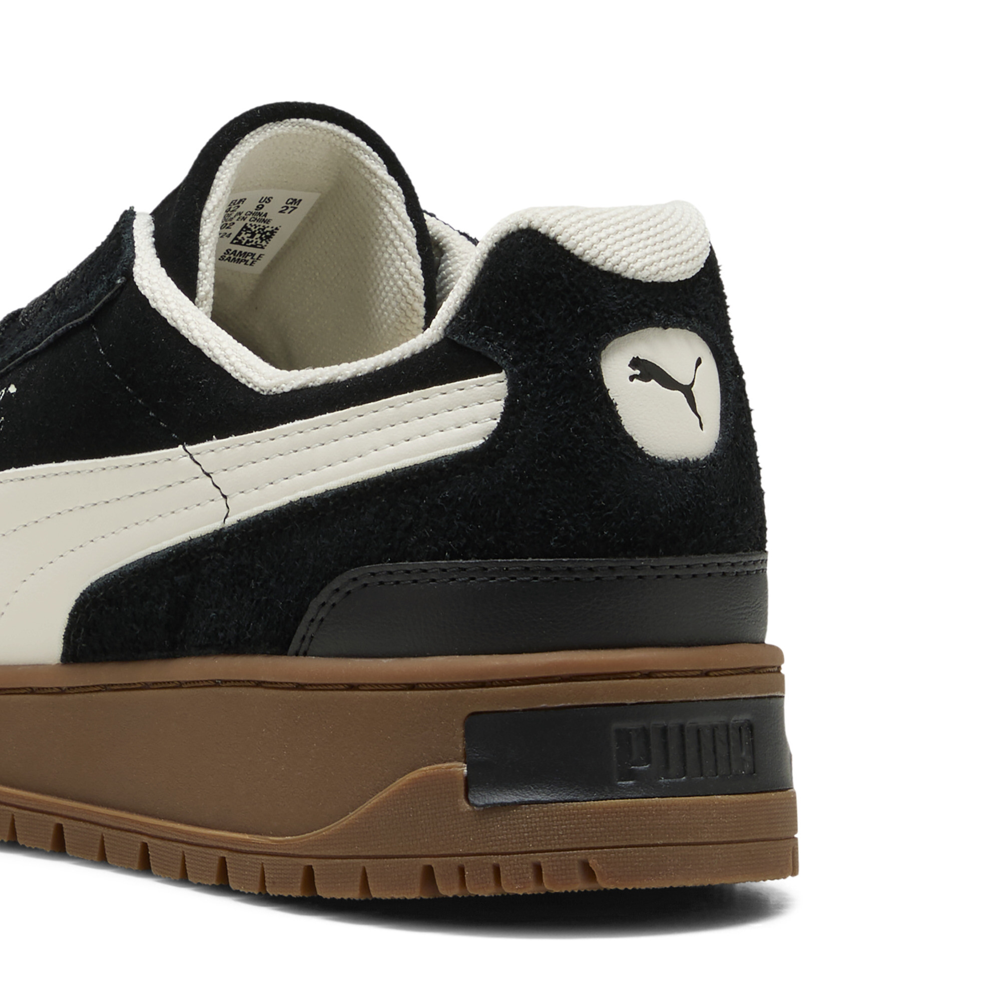 PUMA Palermo Alpino suÃ¨de sneakers, Zwart/Wit, Maat 39 thumbnail 5