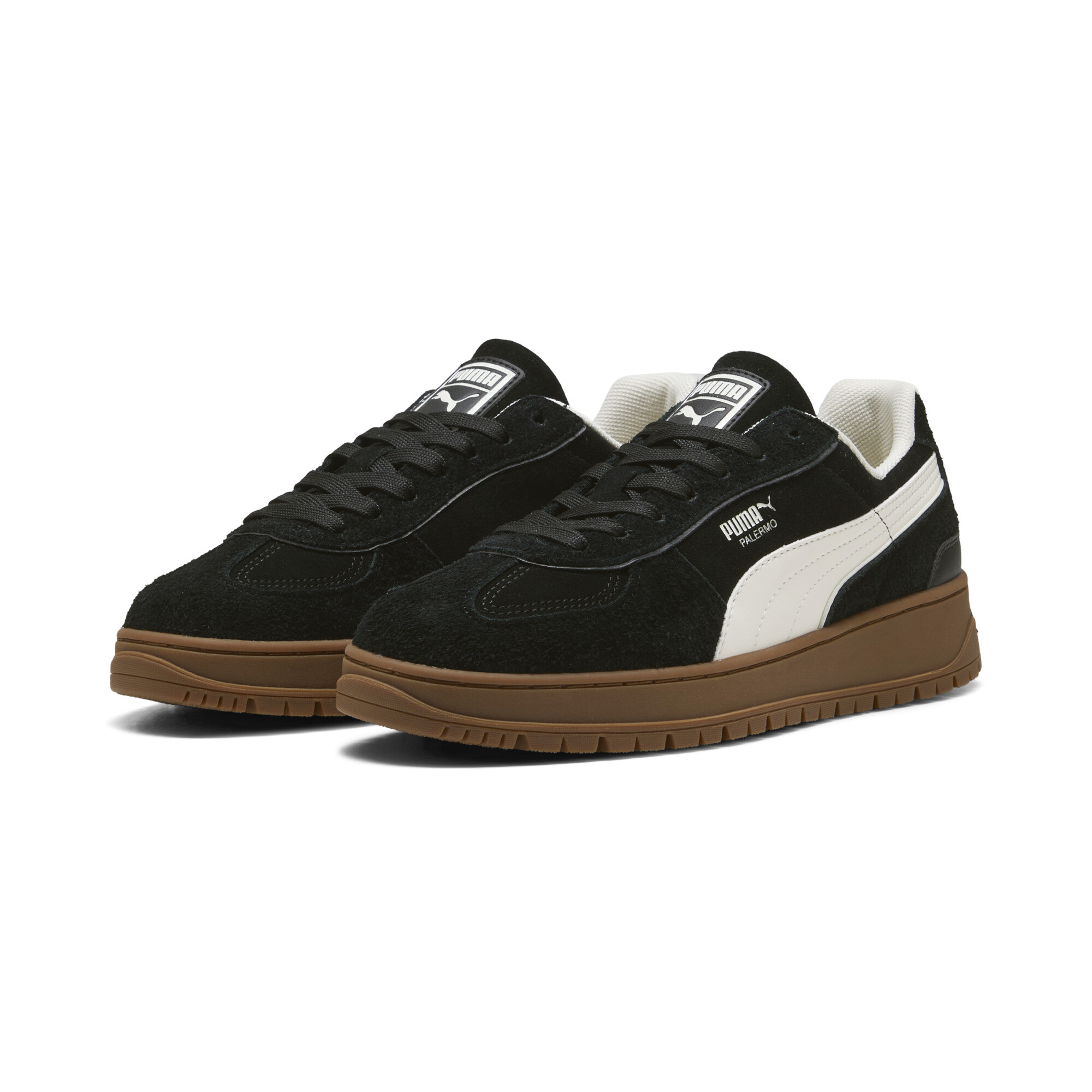 PUMA Palermo Alpino suÃ¨de sneakers, Zwart/Wit, Maat 39 thumbnail 6