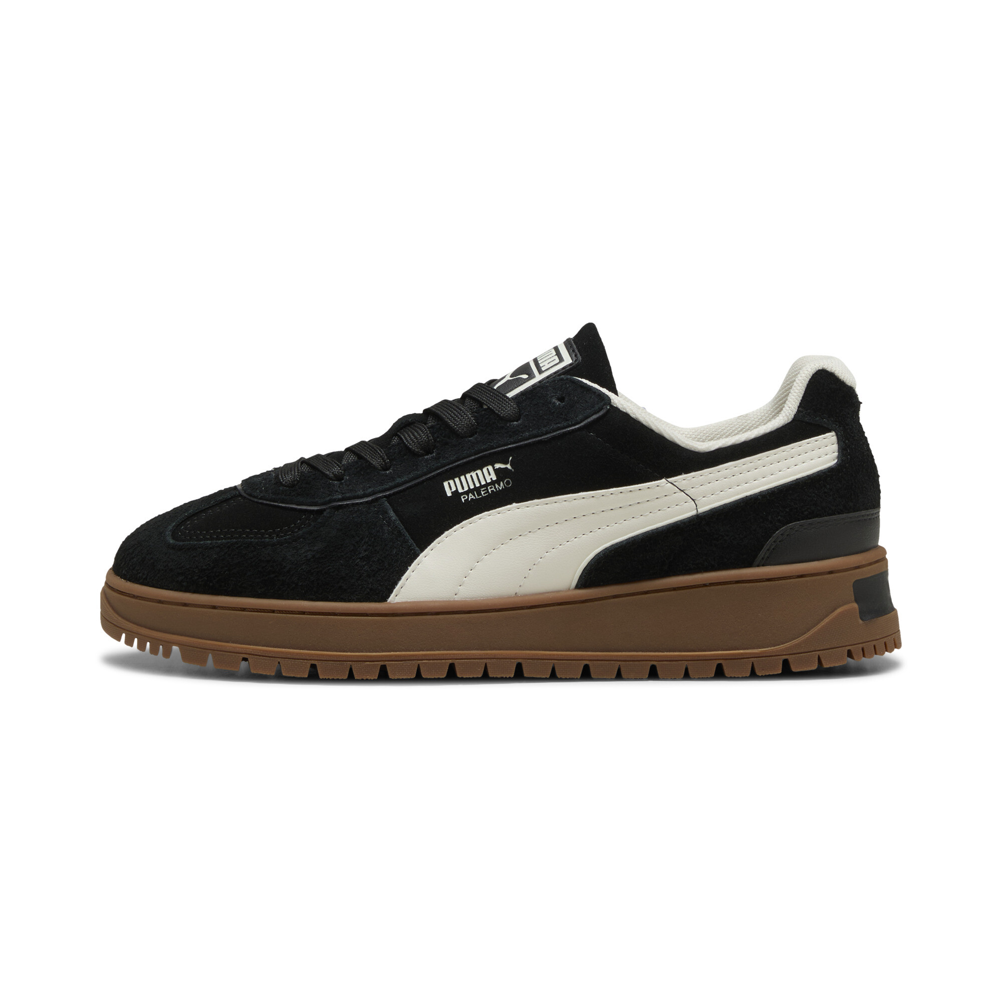 PUMA Palermo Alpino suÃ¨de sneakers, Zwart/Wit, Maat 39