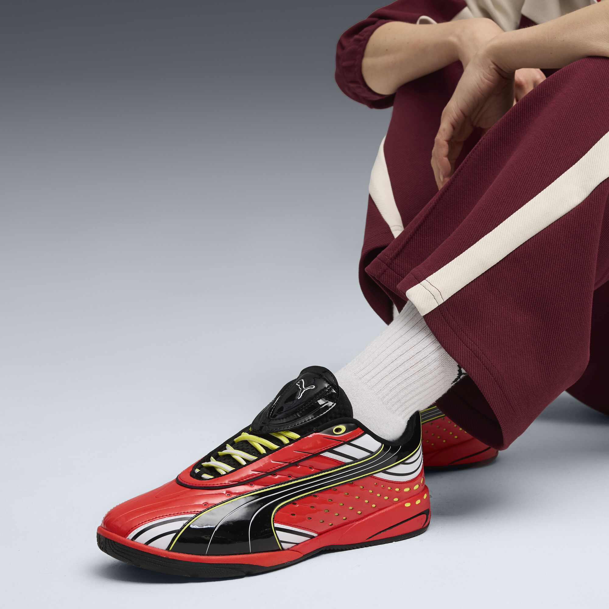 PUMA V-S2 Endgame sneakers, Zwart/Rood, Maat 39 thumbnail 9