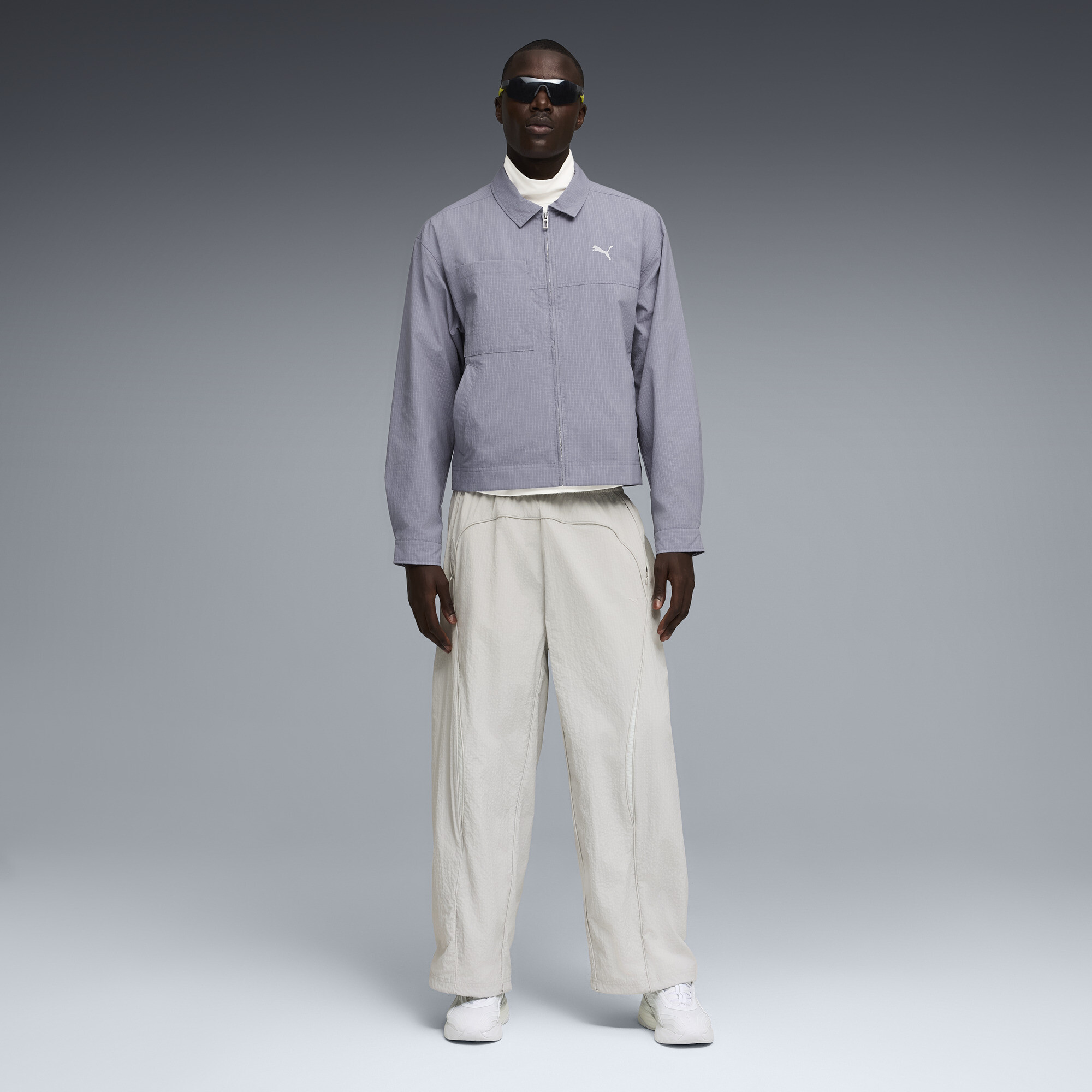 PUMA Fade uniseks sneakers, Wit/Zilver, Maat 38,5 thumbnail 7