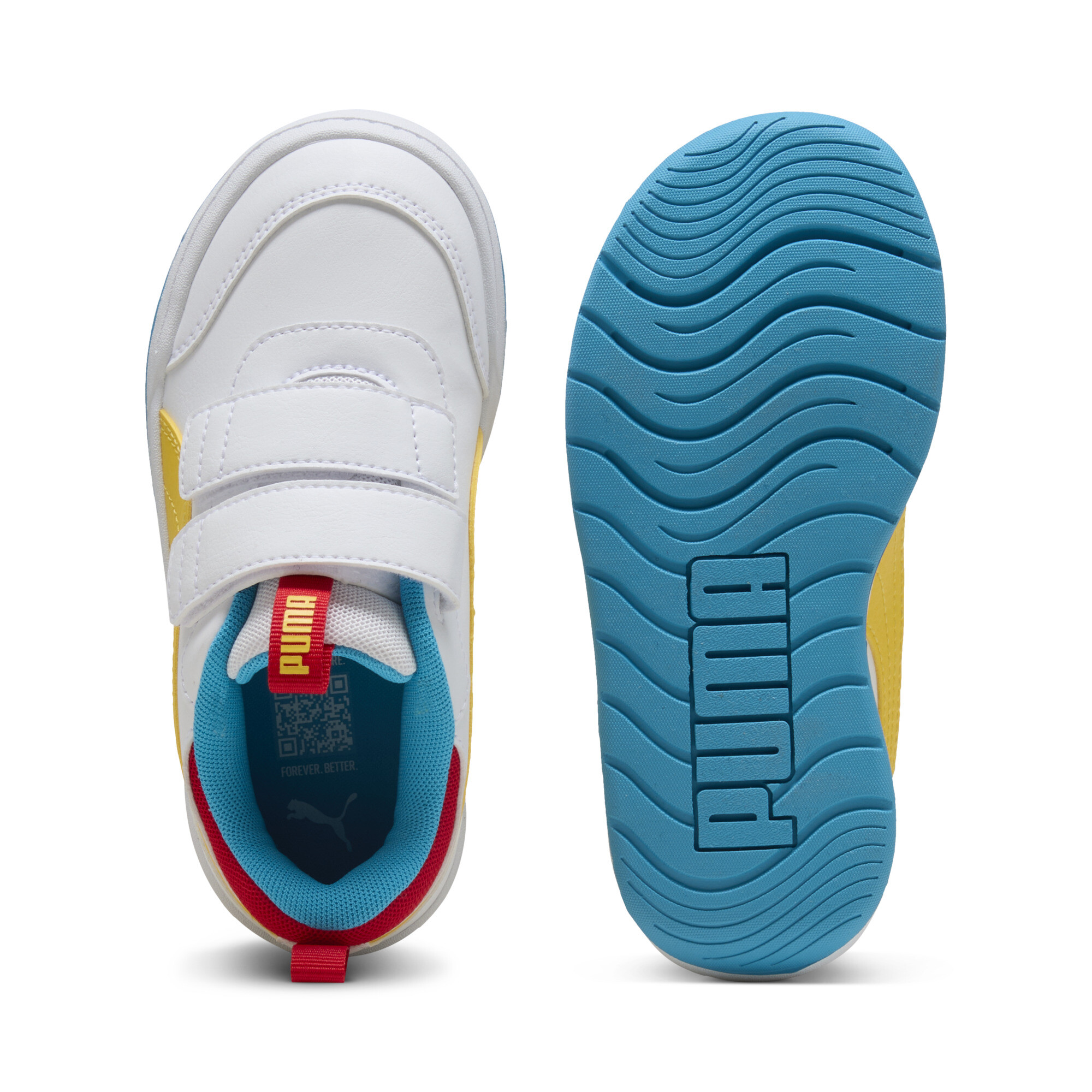 PUMA Multiflex 2 Colour sneakers, Geel/Wit, Maat 34,5 thumbnail 4