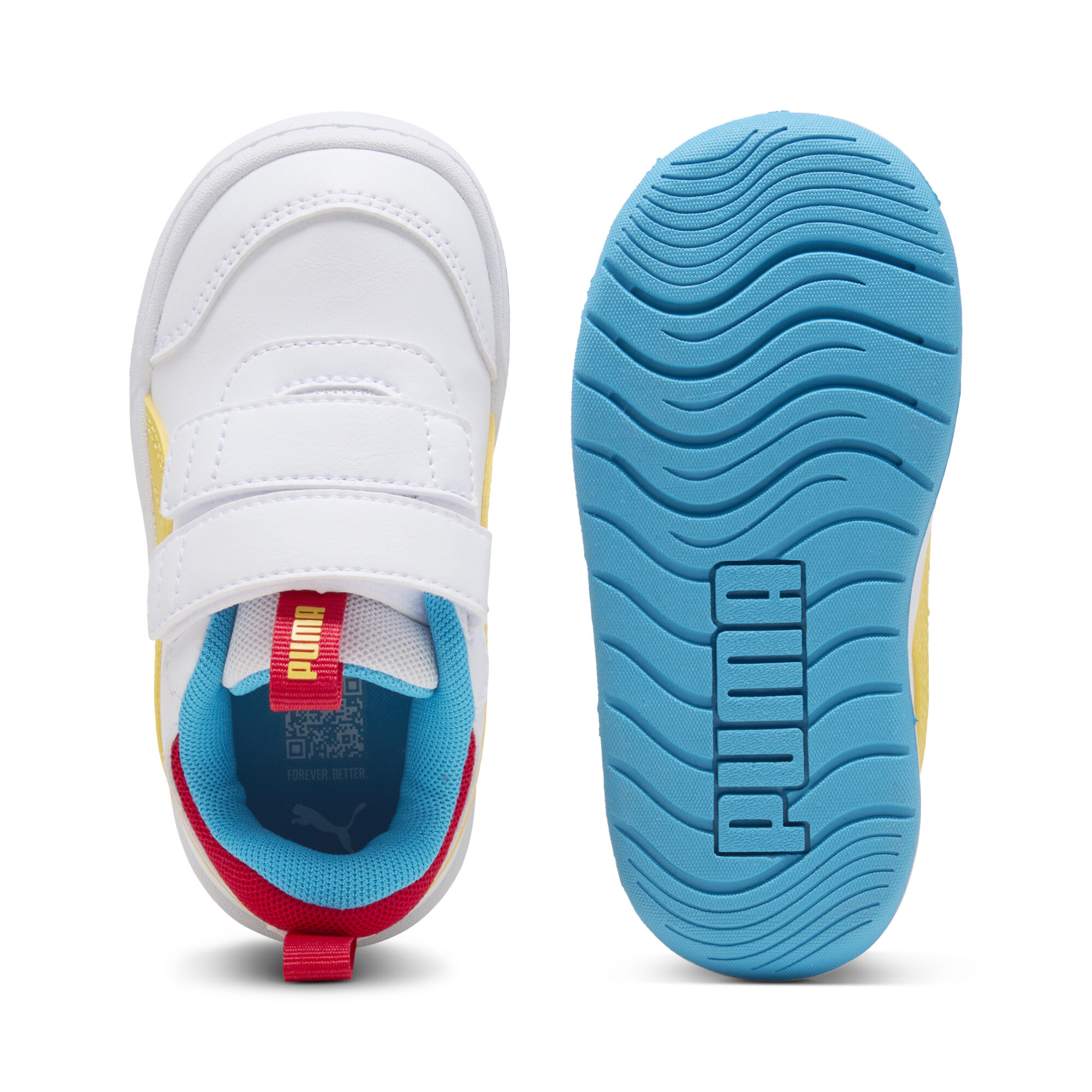 PUMA Multiflex 2 Colour sneakers, Geel/Wit, Maat 21 thumbnail 4