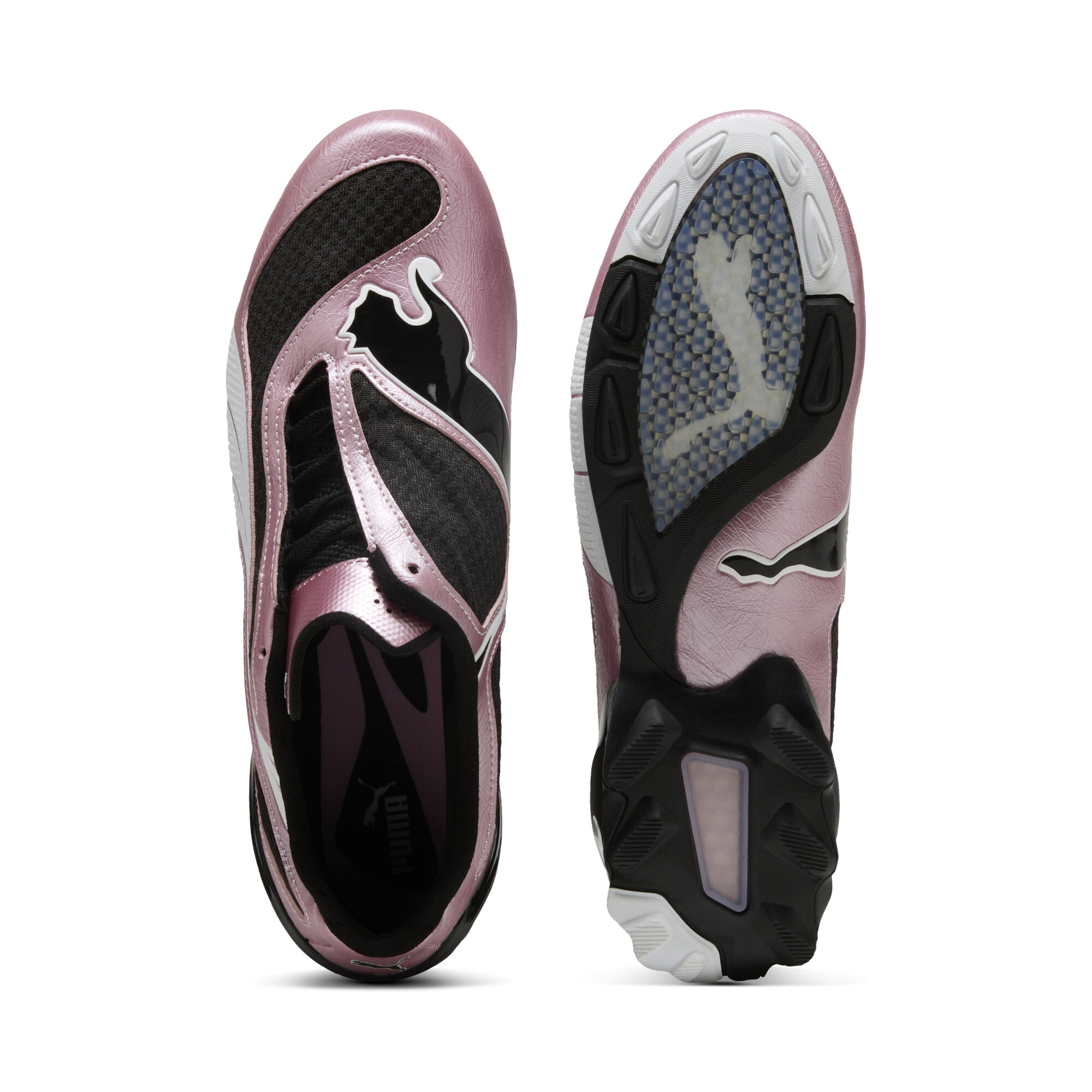 PUMA V-S1 Metallic uniseks sneakers, Roze/Zwart, Maat 48 thumbnail 4