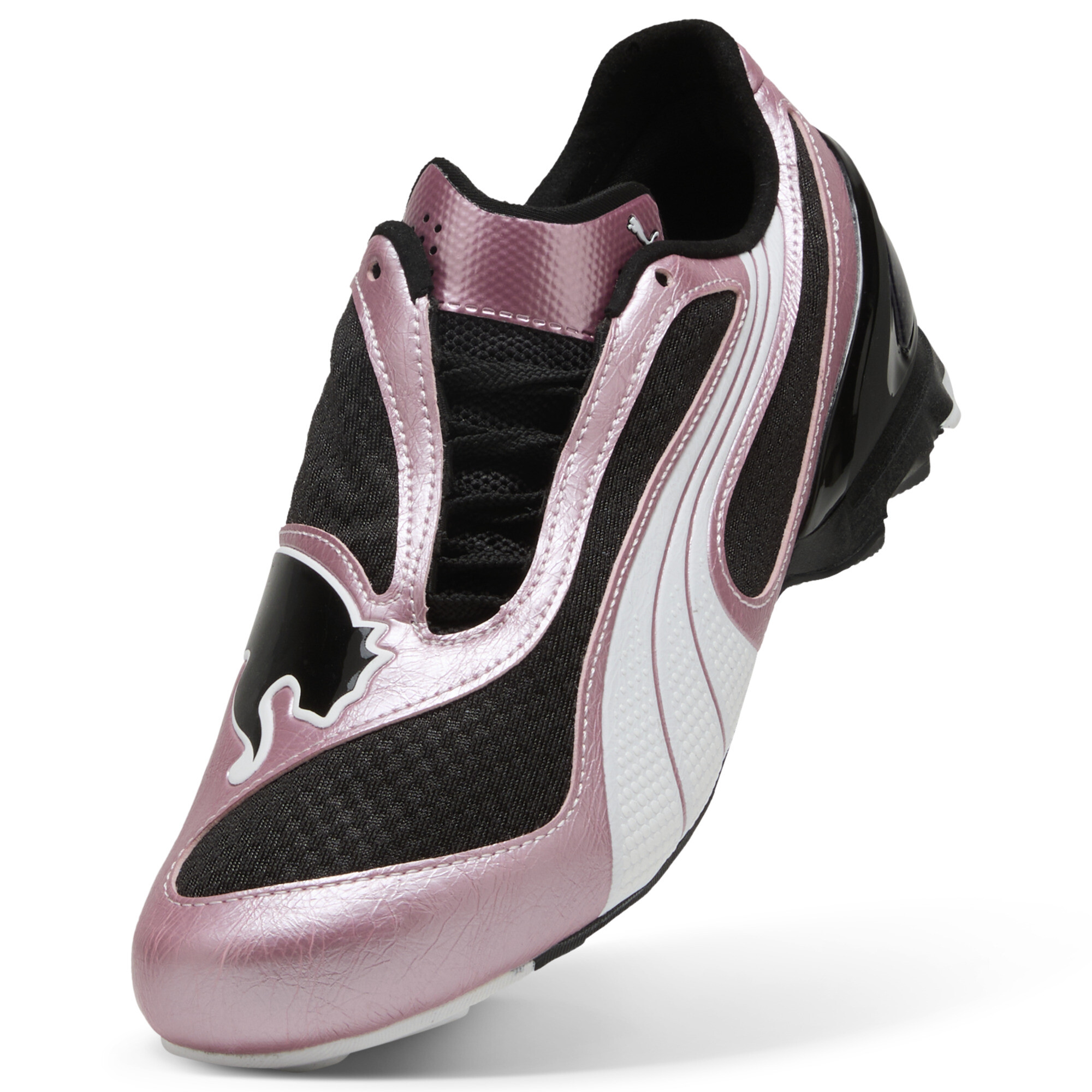 PUMA V-S1 Metallic uniseks sneakers, Roze/Zwart, Maat 48 thumbnail 2