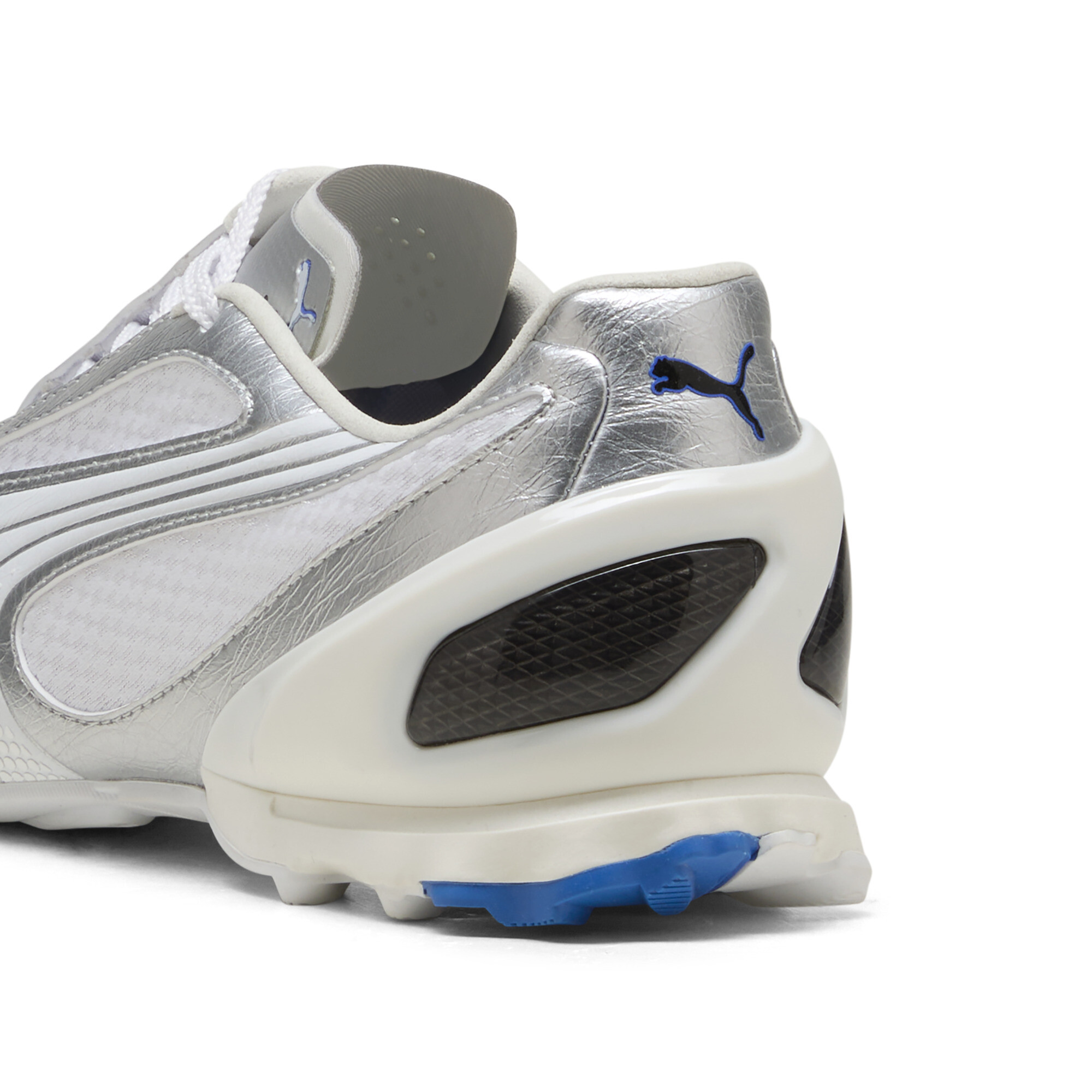 PUMA V-S1 Metallic uniseks sneakers, Wit/Zilver, Maat 36 thumbnail 5